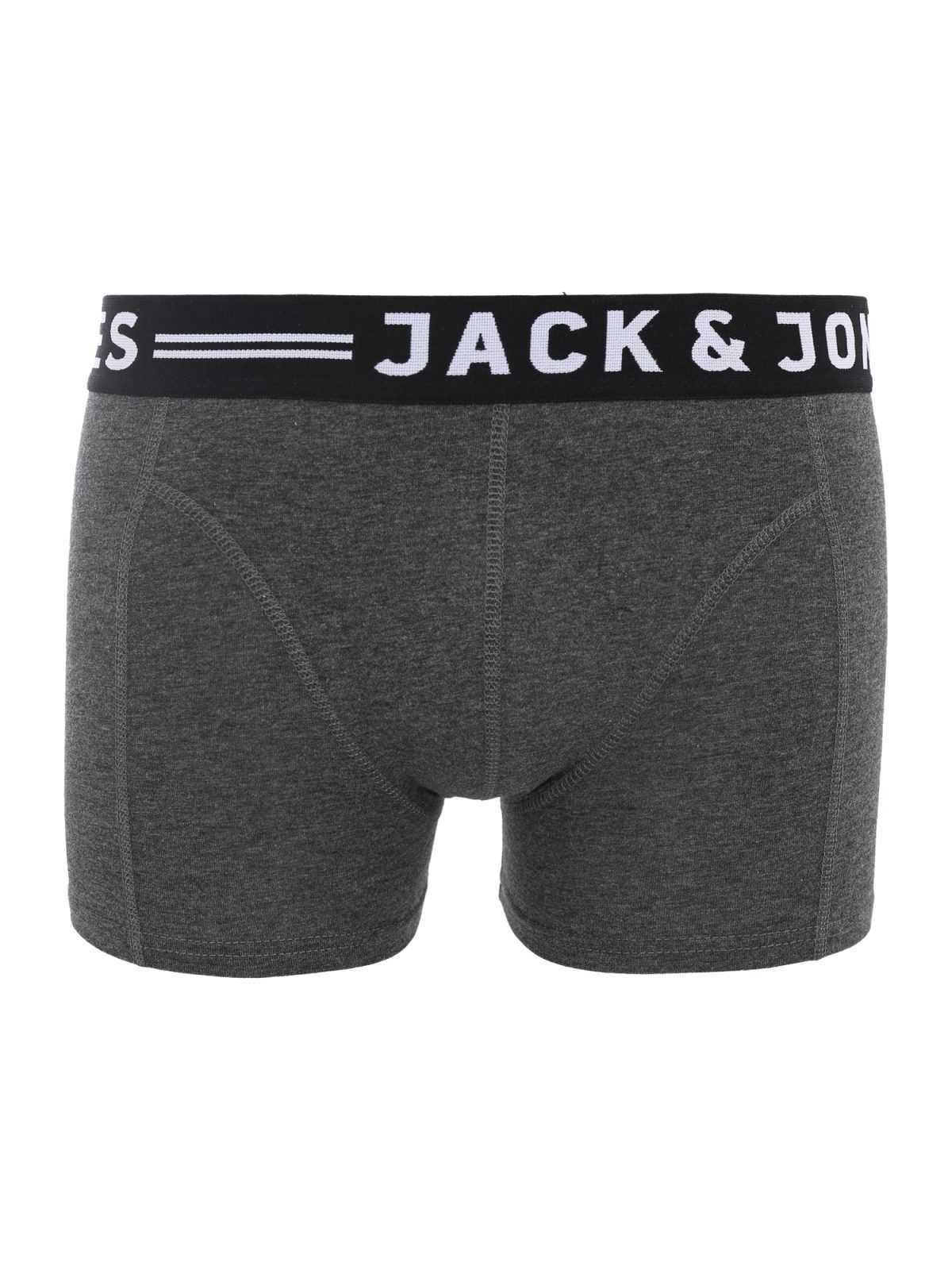 JACK & JONES Boksarice 'JACSENSE'  pegasto siva
