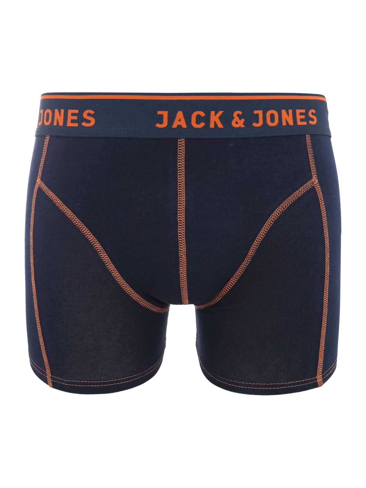 JACK & JONES Boksarice 'JACSIMPLE'  nočno modra / oranžna