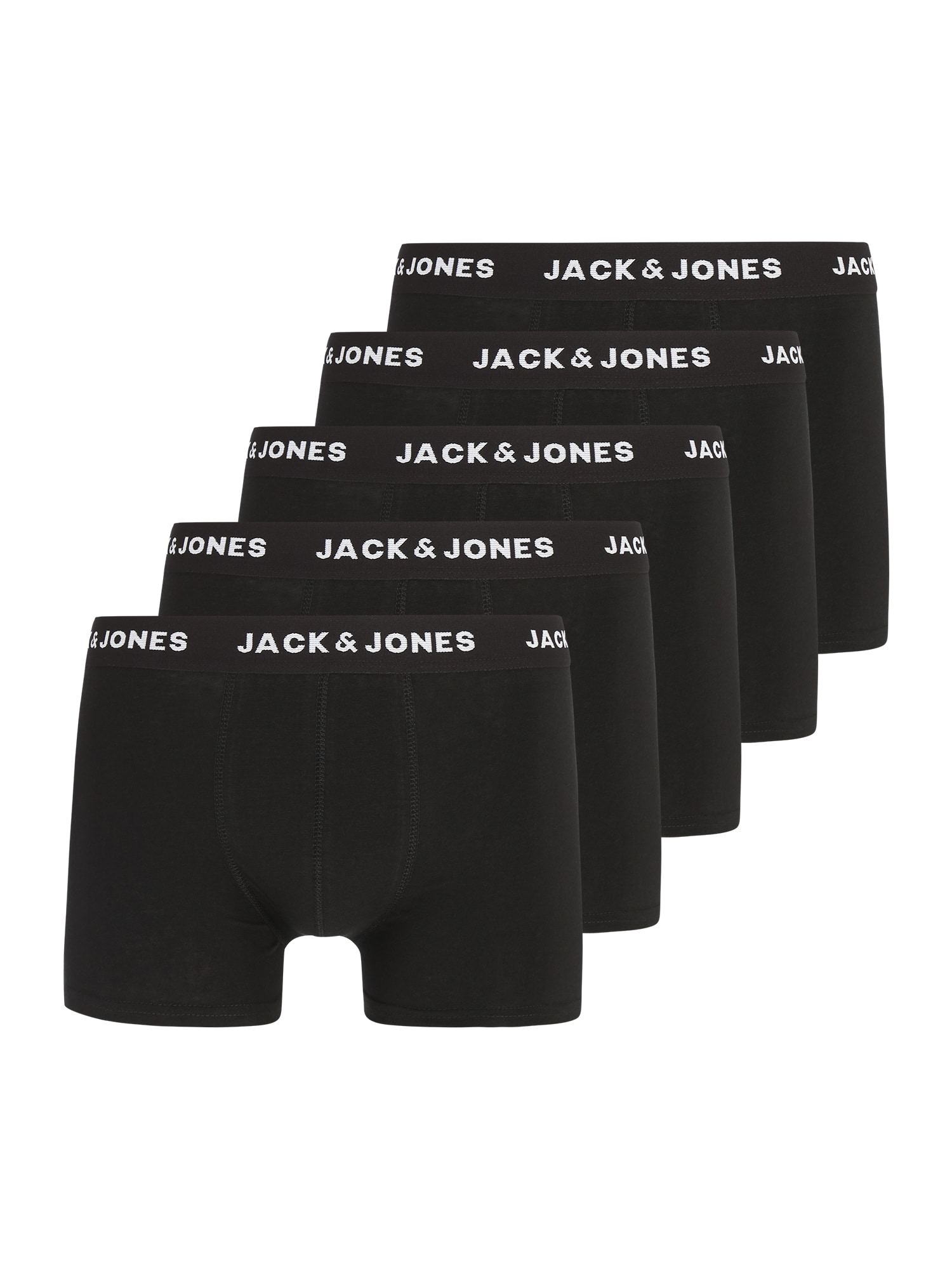 JACK & JONES Boksarice  črna / bela