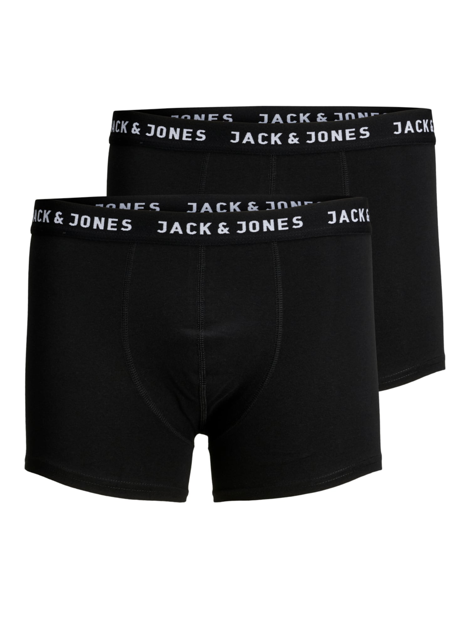 JACK & JONES Boksarice  črna / bela