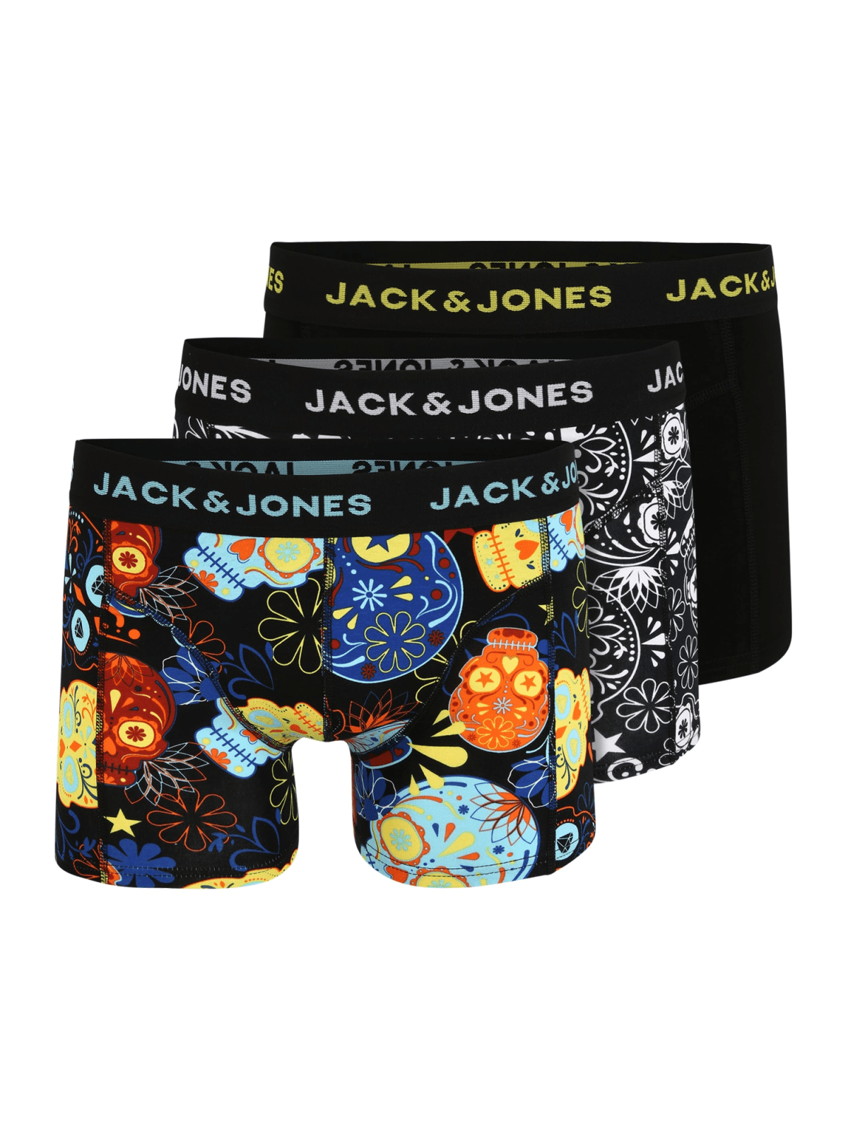 JACK & JONES Boksarice  mešane barve / črna