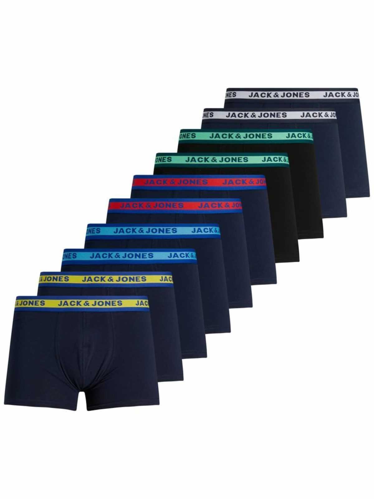 JACK & JONES Boksarice  temno modra / rumena / siva / zelena / roza