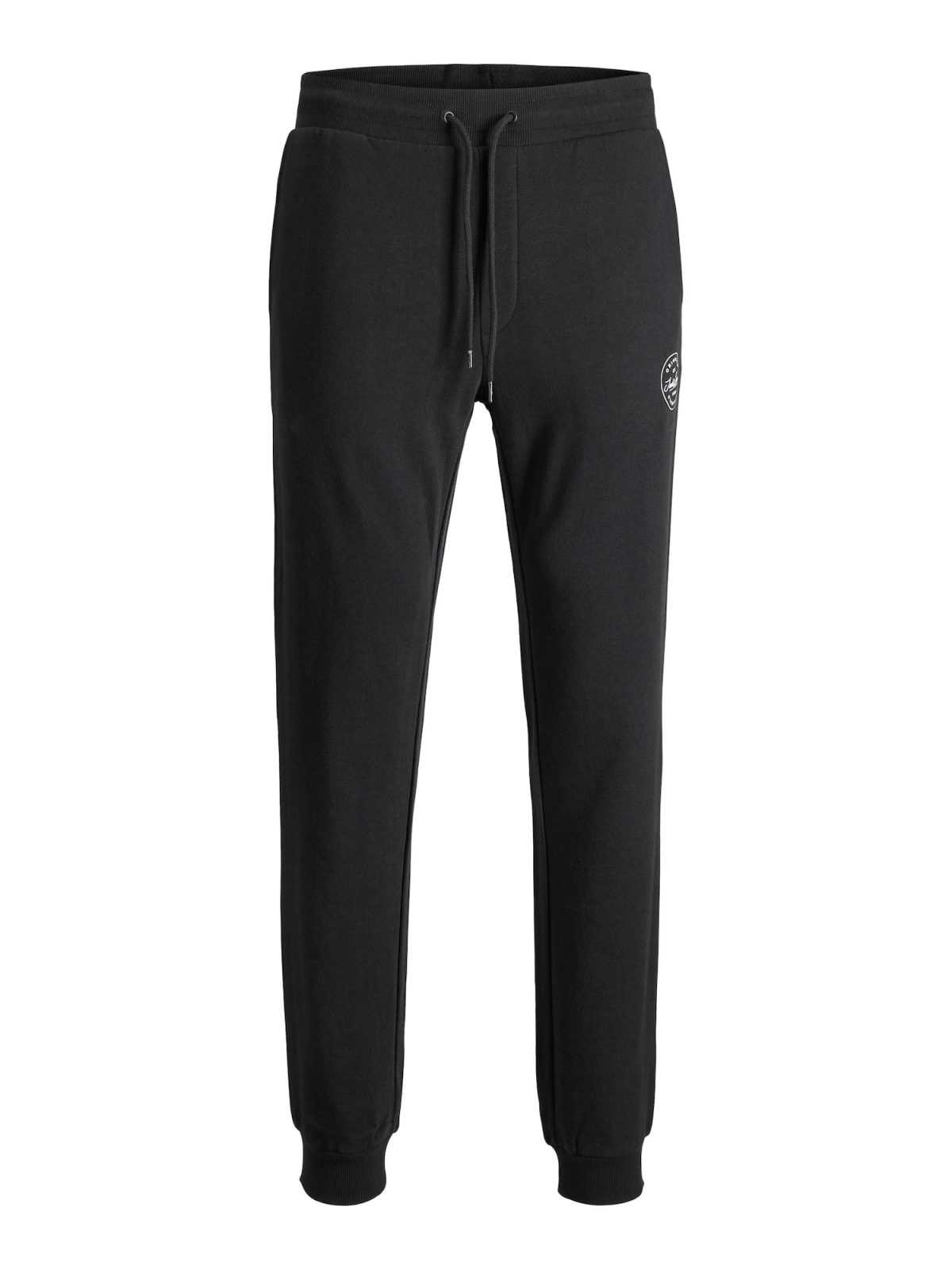 JACK & JONES Hlače 'Gordon'  črna / bela