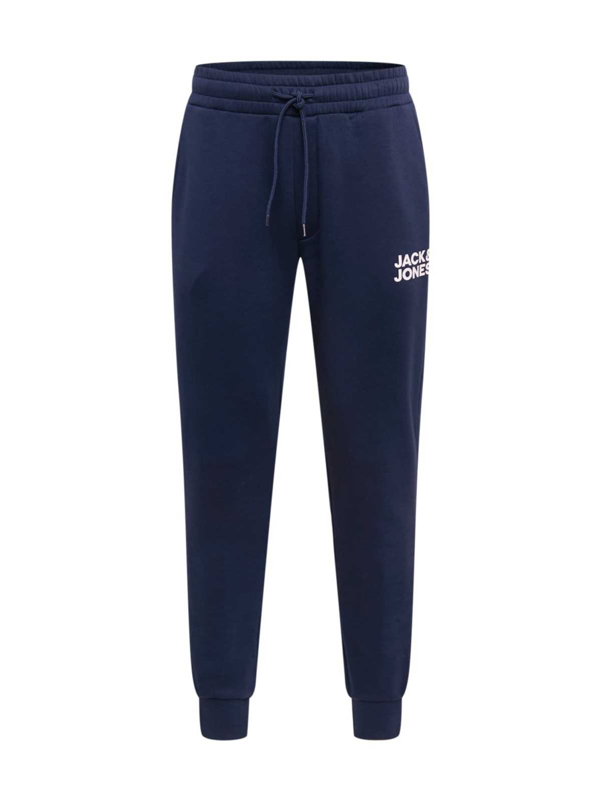 JACK & JONES Hlače 'Gordon'  mornarska / bela