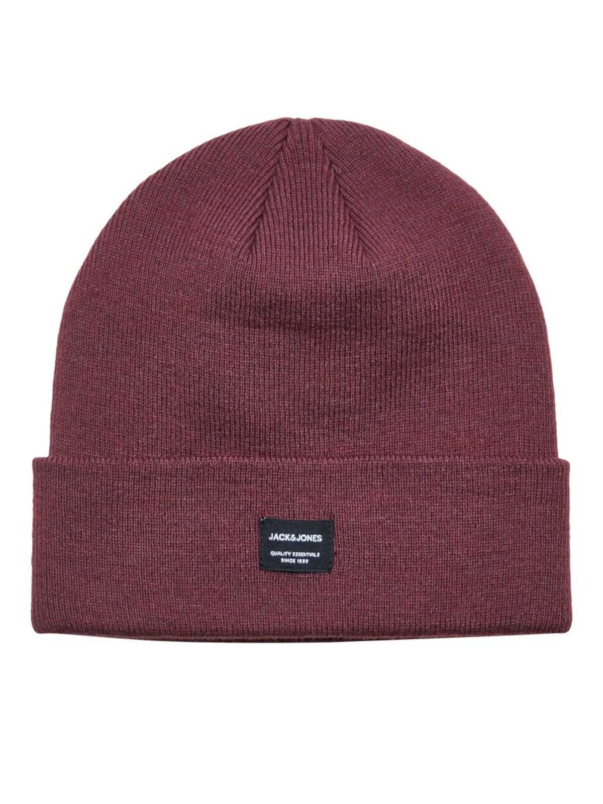 JACK & JONES Kape  burgund / črna / bela