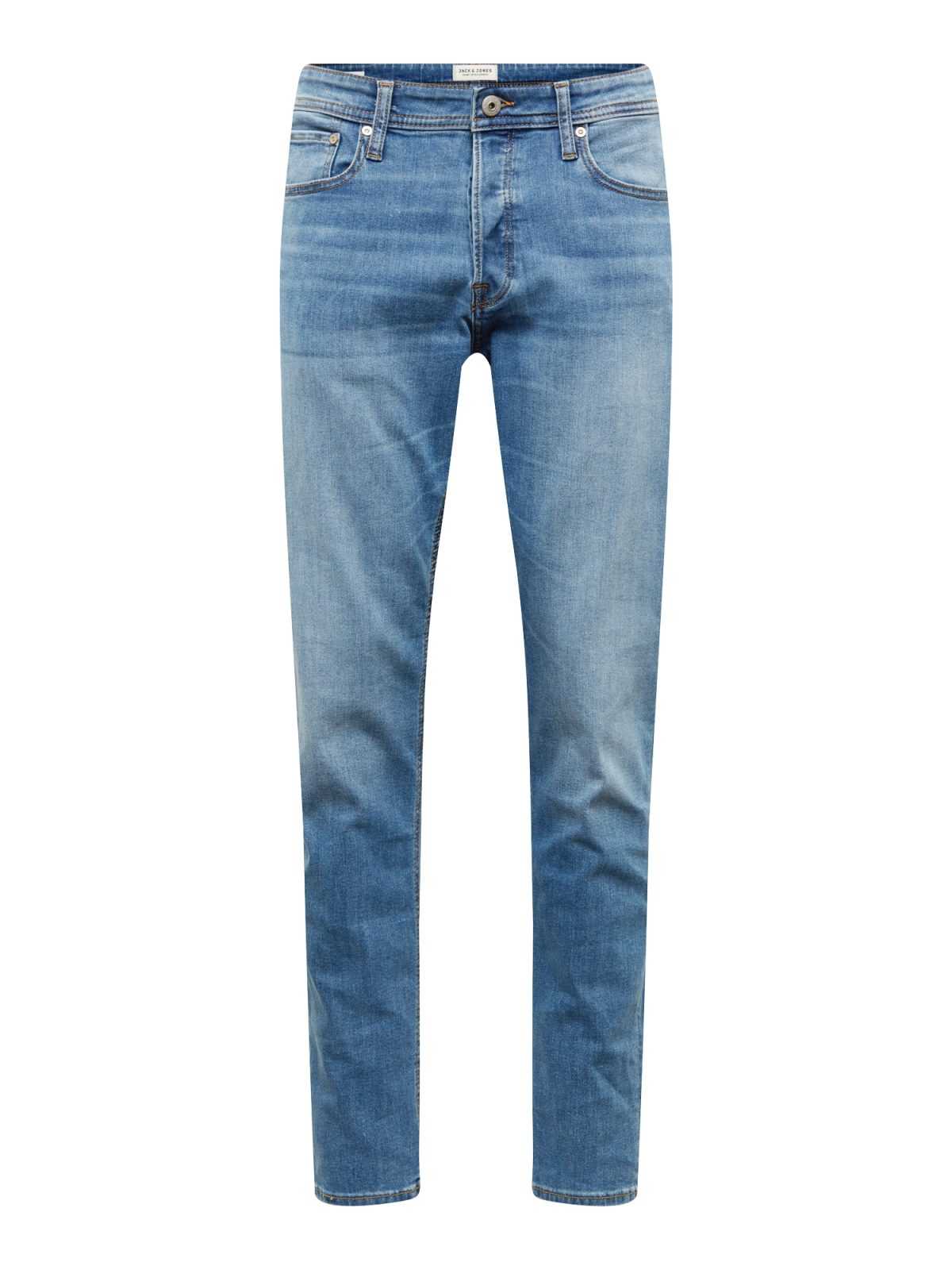 JACK & JONES Kavbojke 'Mike'  moder denim / rjava