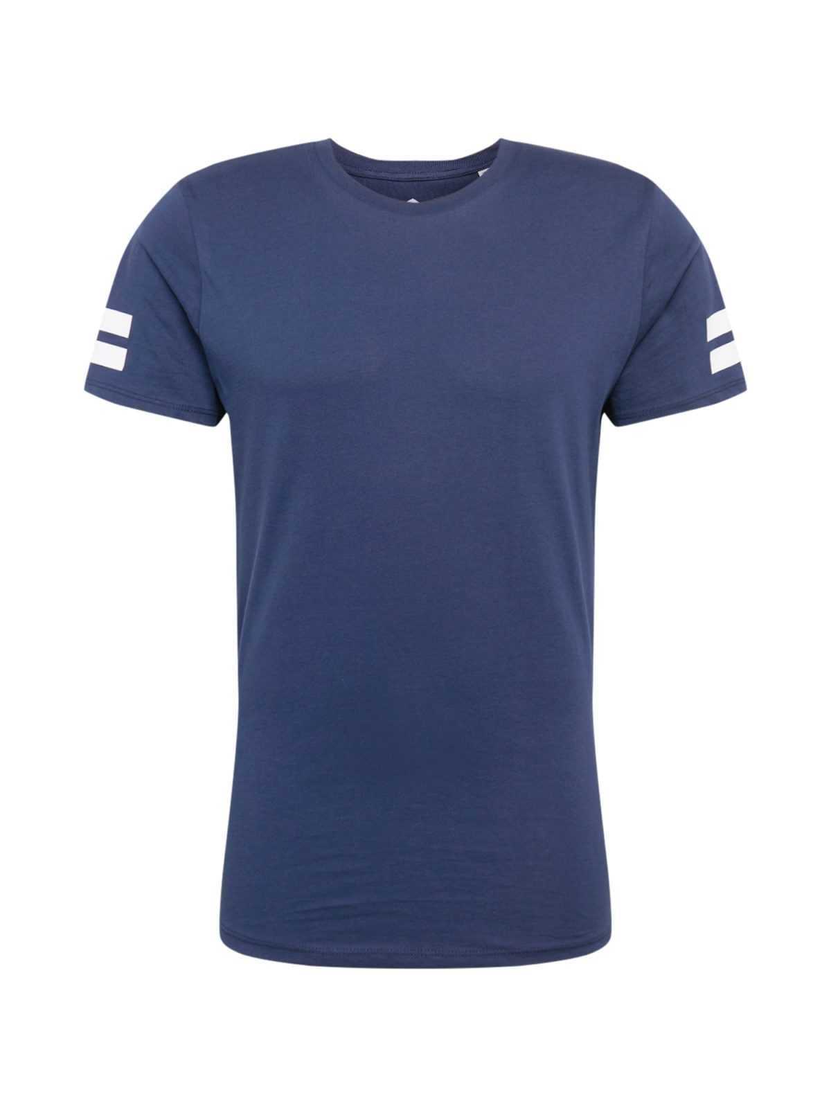 JACK & JONES Majica 'BORO'  temno modra / bela