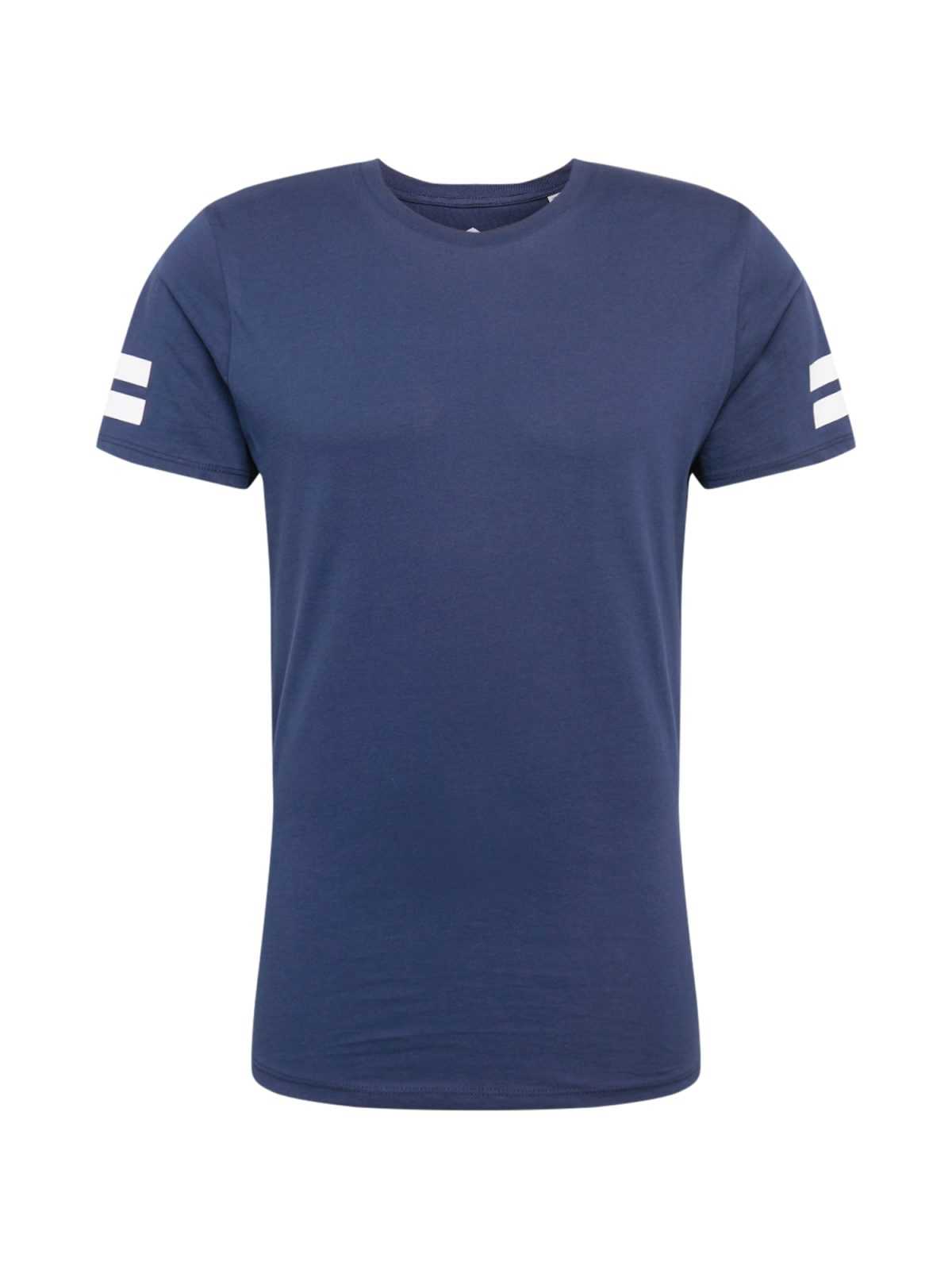 JACK & JONES Majica 'BORO'  temno modra / bela