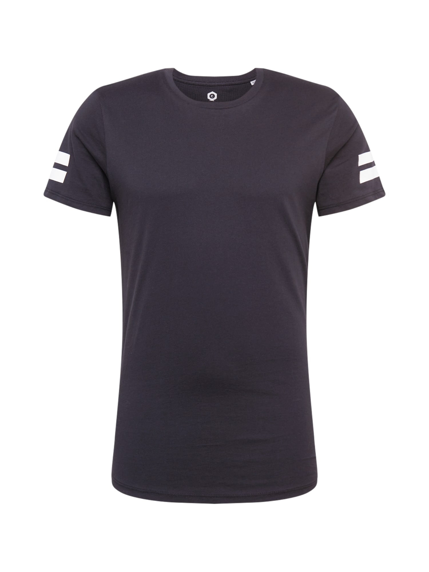 JACK & JONES Majica 'Boro'  črna / bela