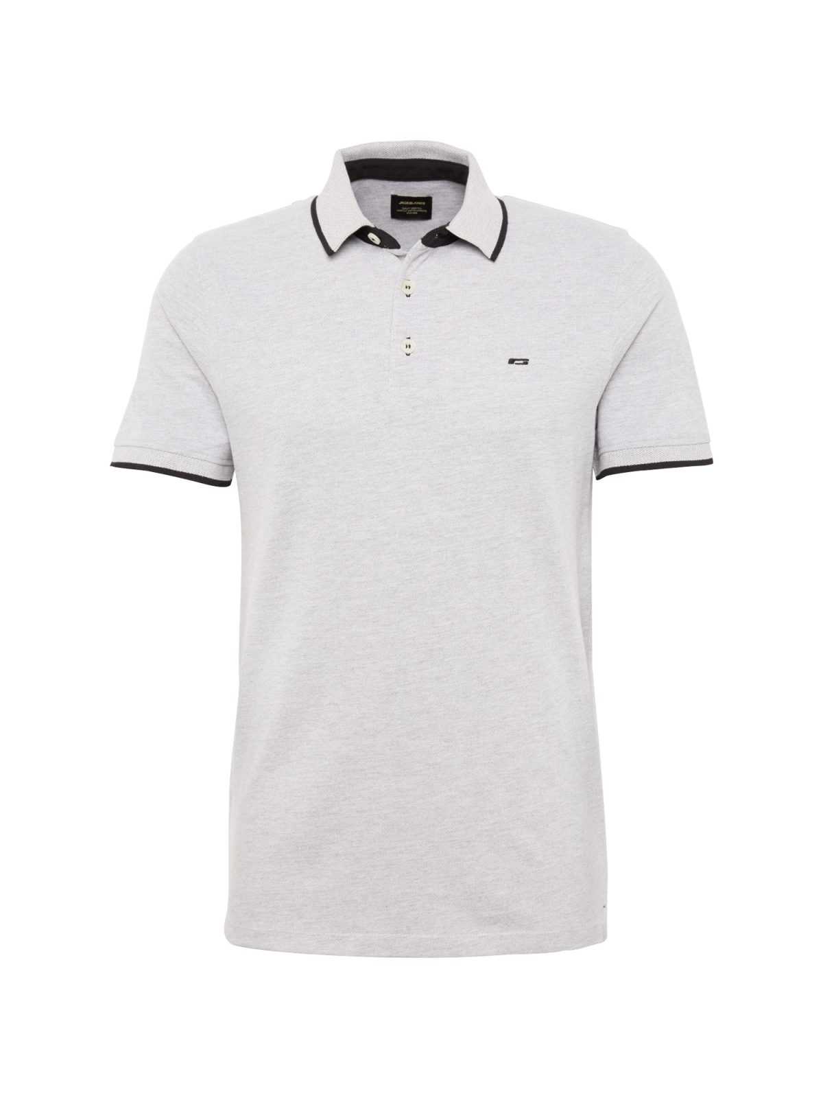 JACK & JONES Majica 'Paulos'  svetlo siva / črna