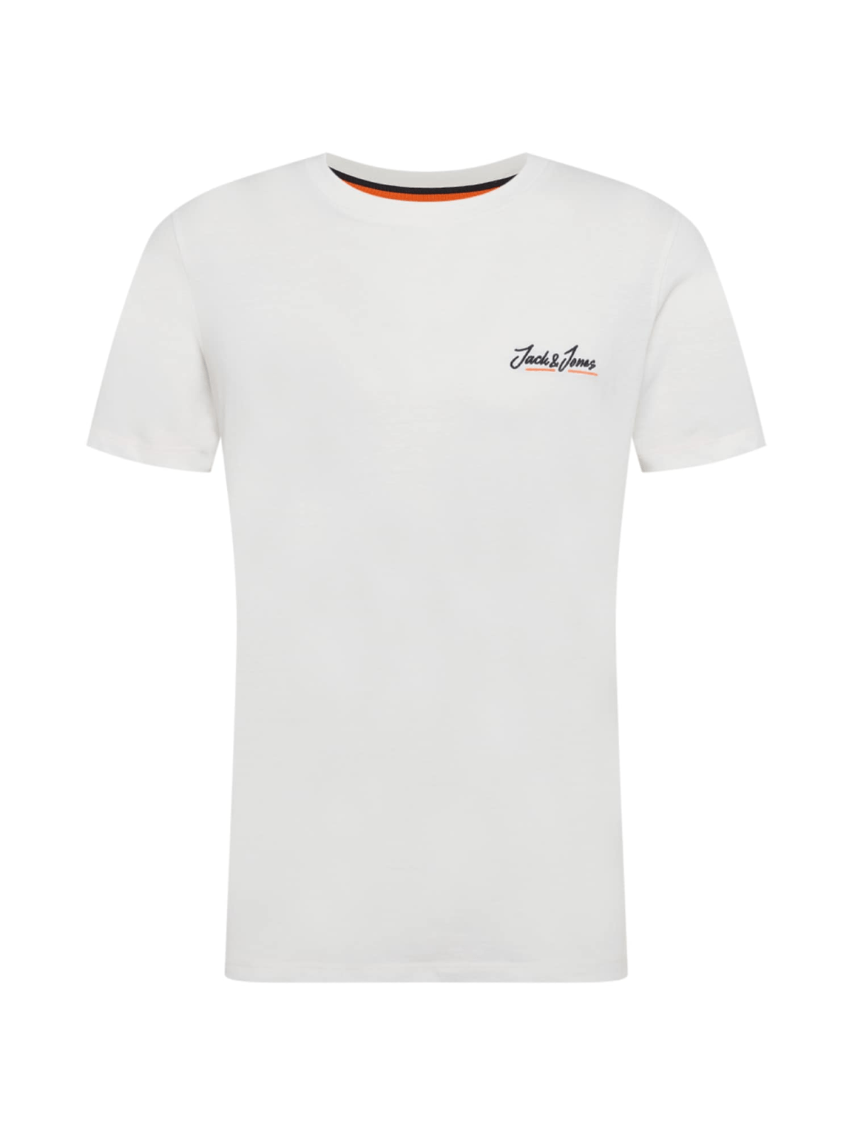 JACK & JONES Majica 'Tons'  oranžna / črna / naravno bela
