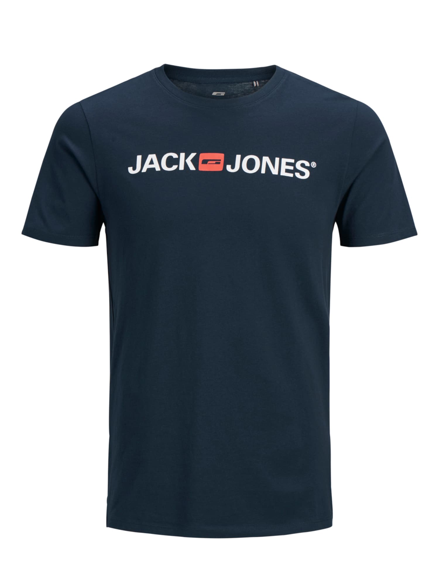JACK & JONES Majica  nočno modra / rdeča / bela