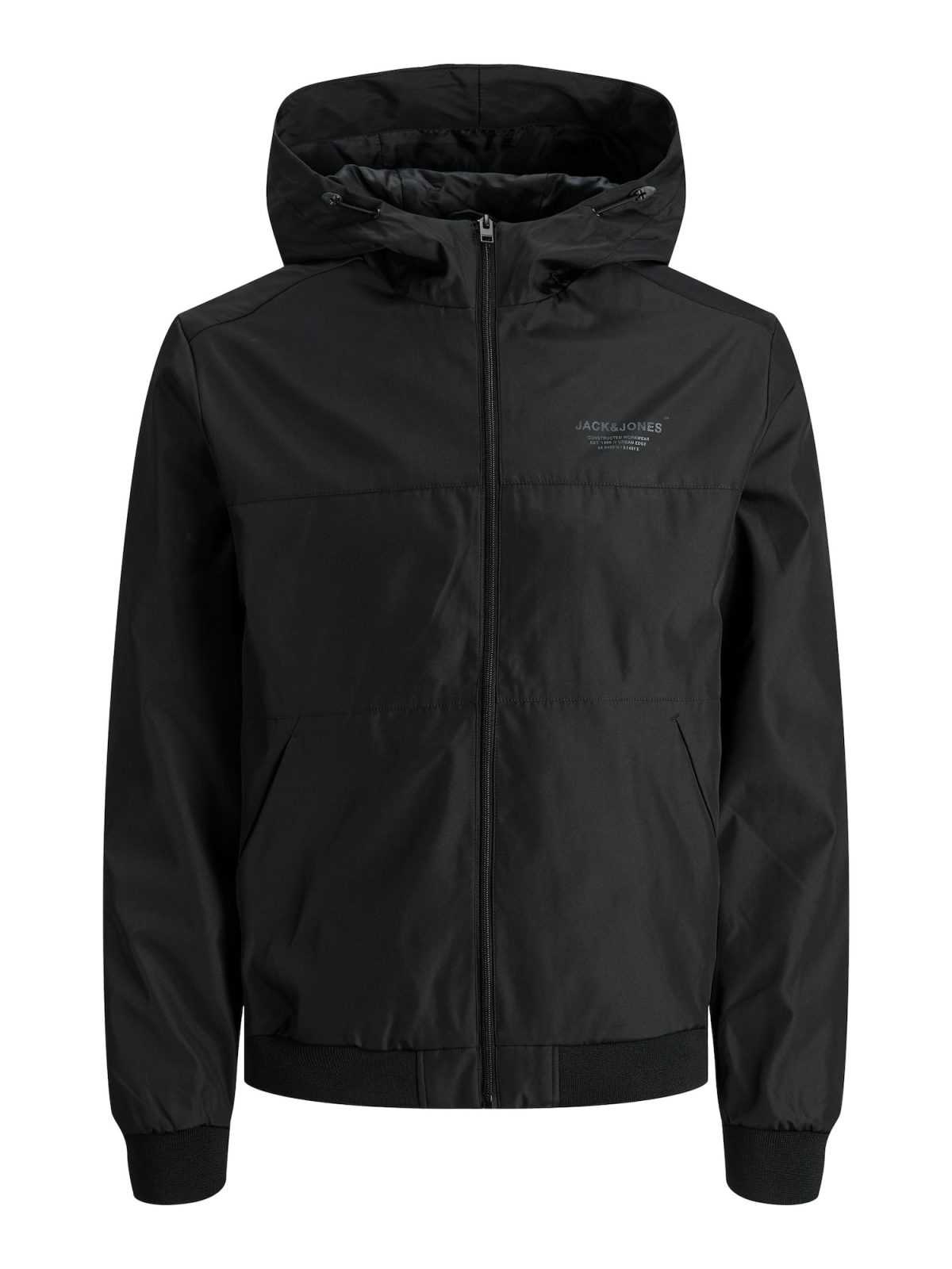 JACK & JONES Prehodna jakna 'Eseam'  siva / črna
