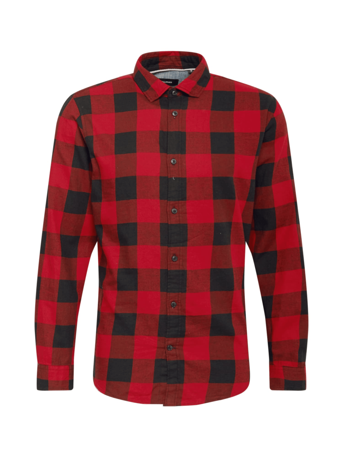 JACK & JONES Srajca 'Gingham'  rjasto rdeča / črna