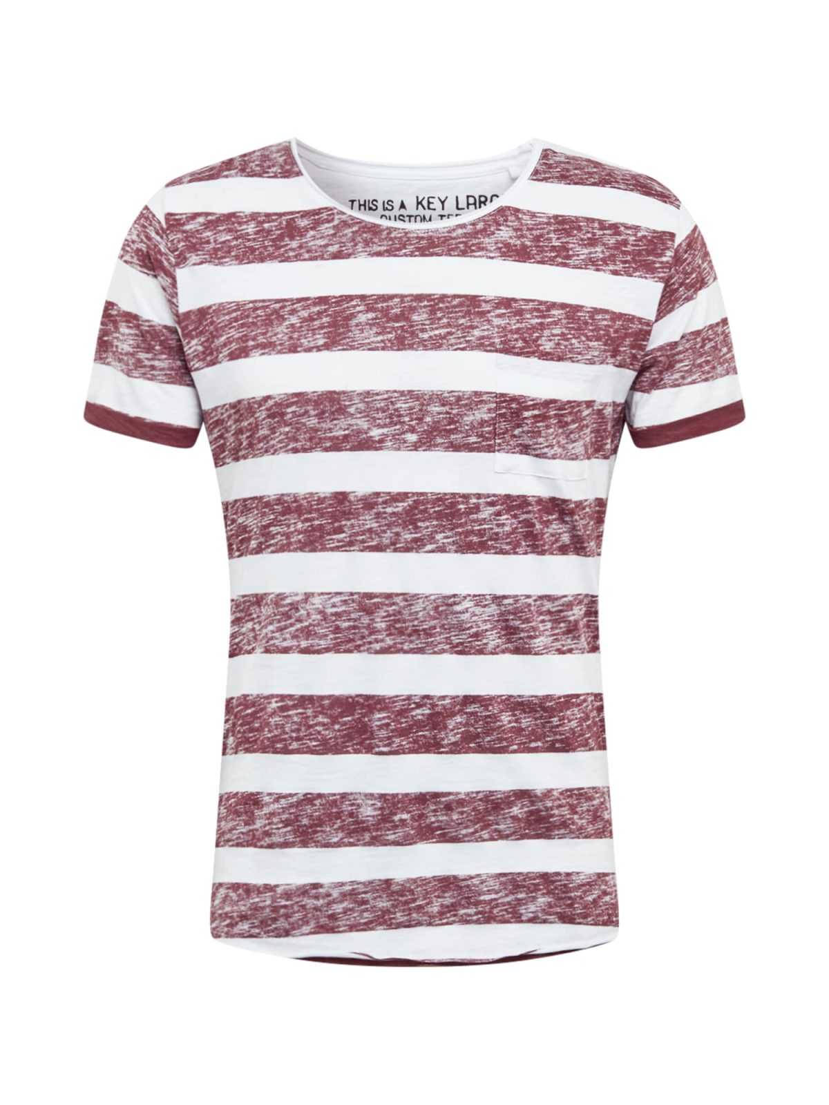 Key Largo Majica 'Airflow'  burgund / bela
