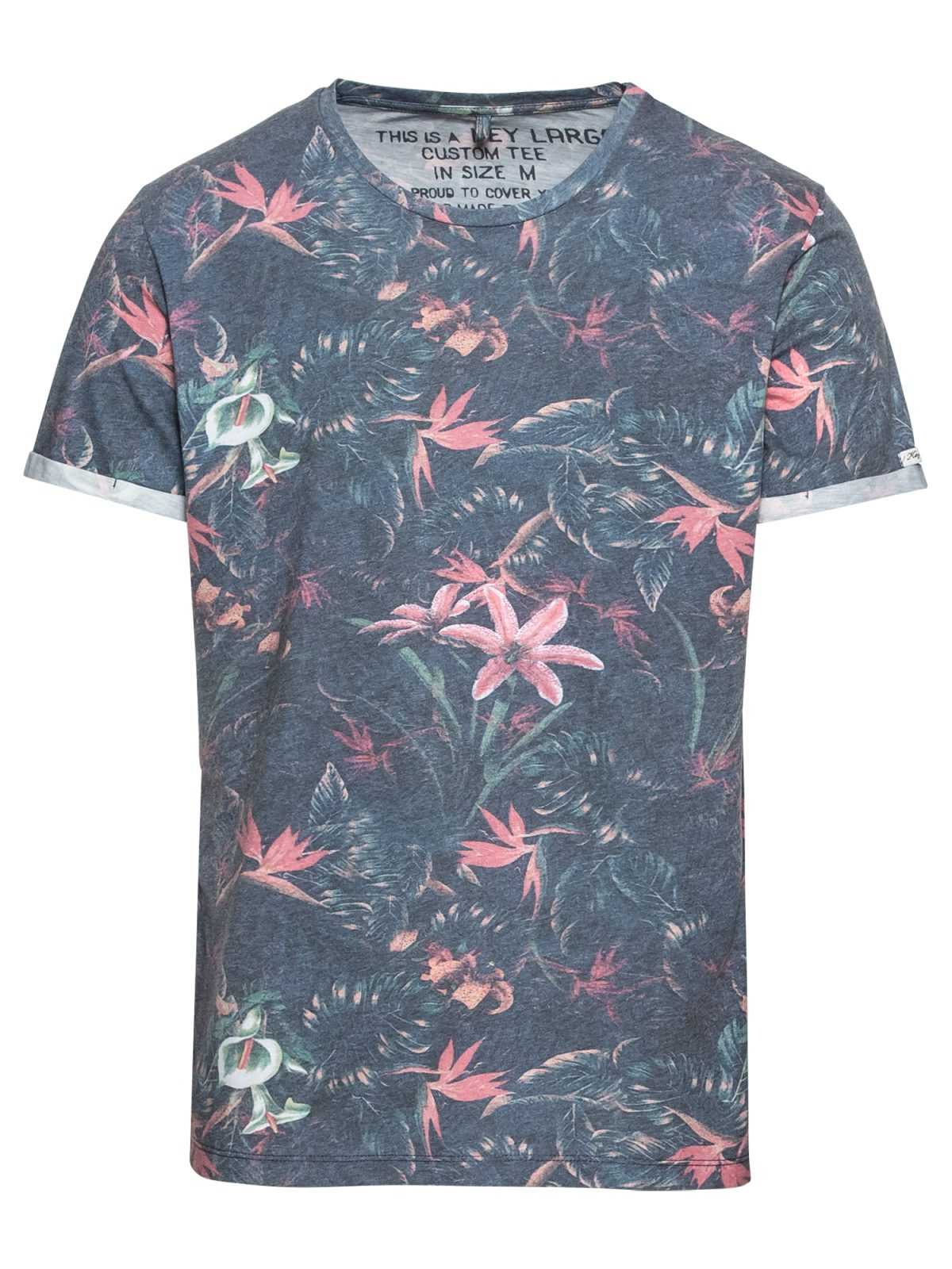 Key Largo Majica 'MT JUNGLE round'  dimno modra / roza