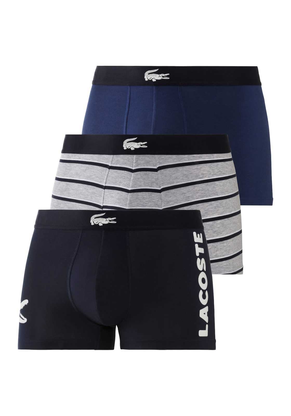 LACOSTE Boksarice  kobalt modra / nočno modra / pegasto siva / bela