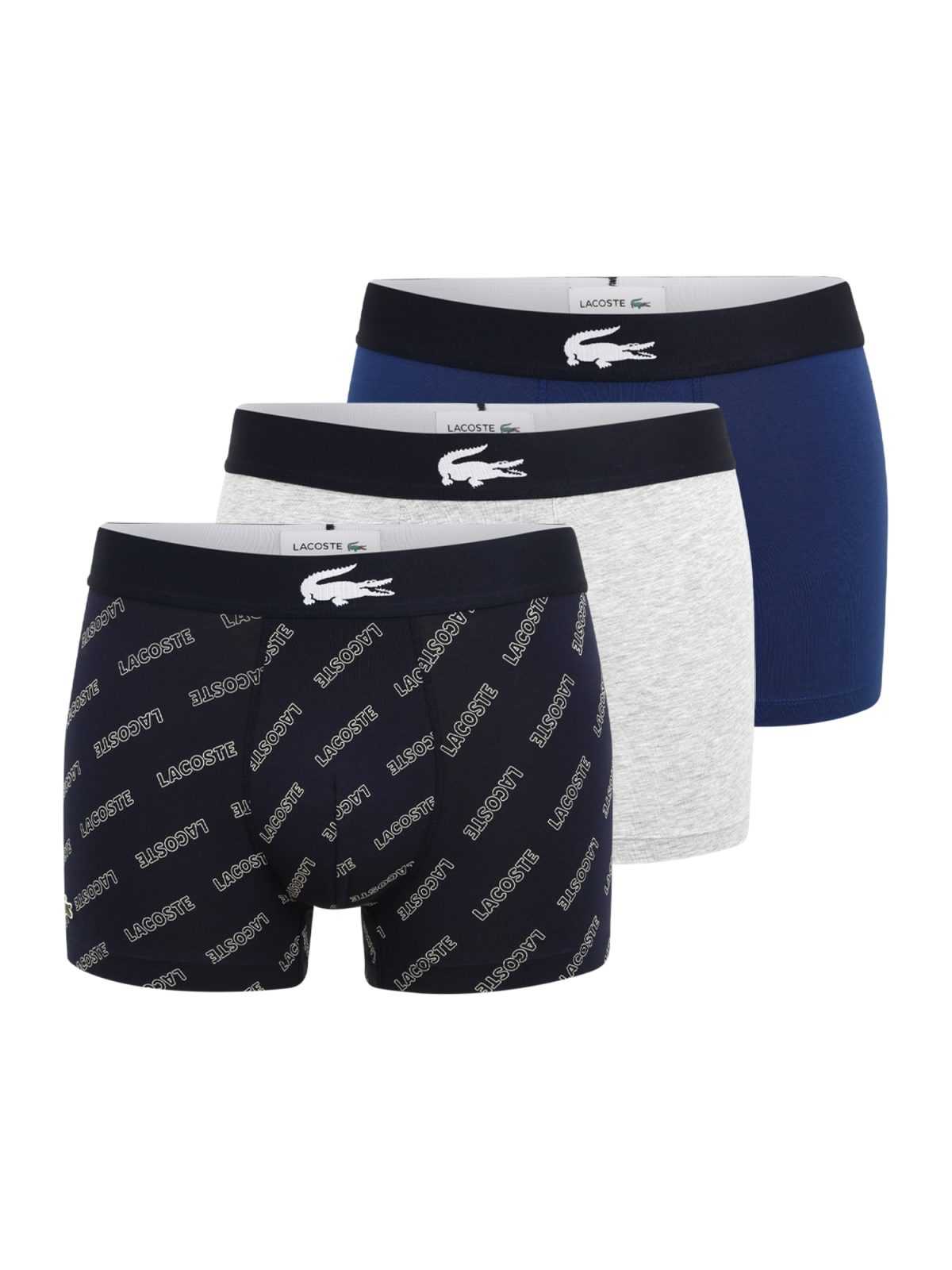 LACOSTE Boksarice  kobalt modra / temno modra / svetlo siva / bela