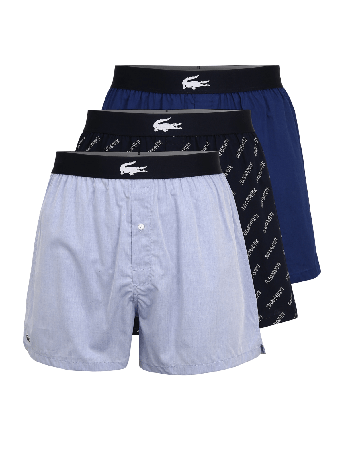 LACOSTE Boksarice  mornarska / azur / pastelno modra / bela