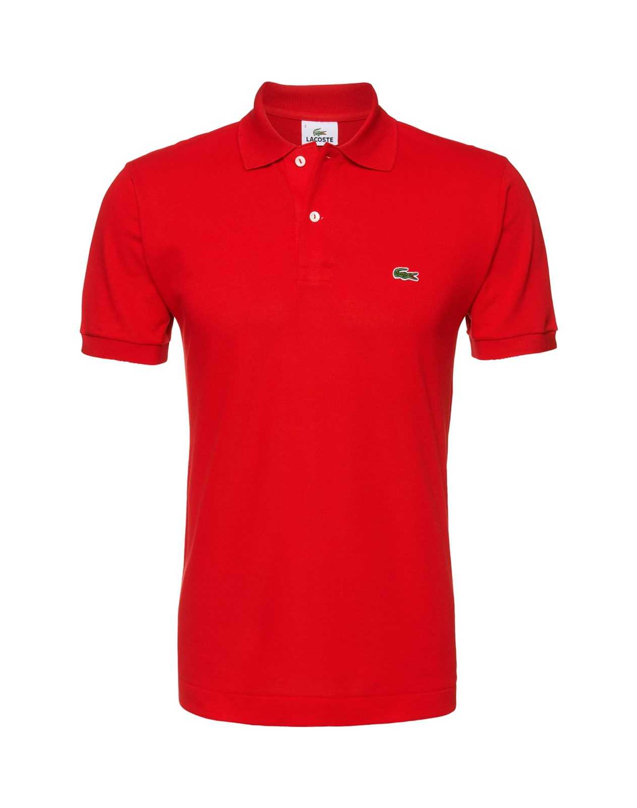 LACOSTE Majica  travnato zelena / rdeča / bela