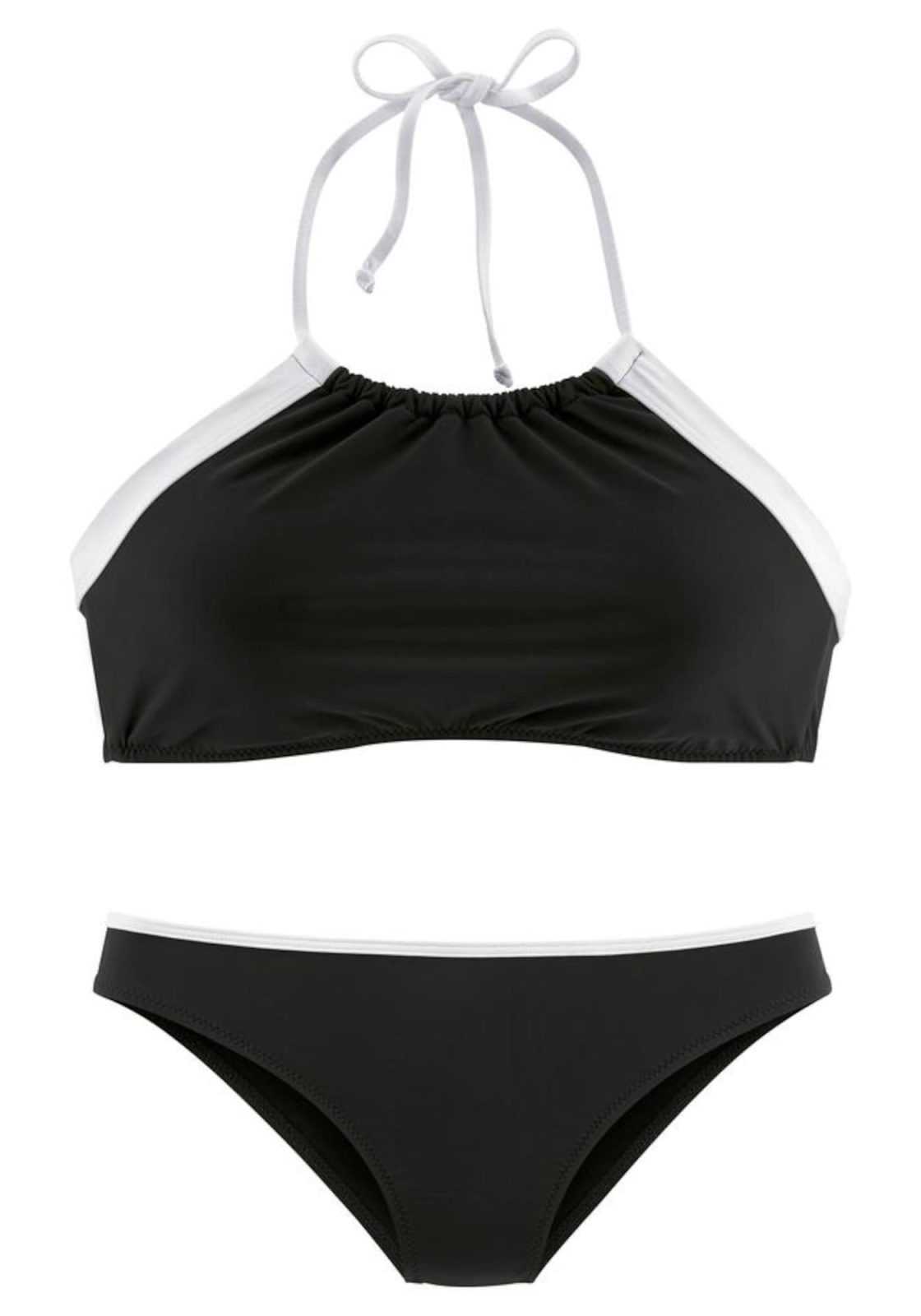 LASCANA Bikini 'Jolie'  črna / bela