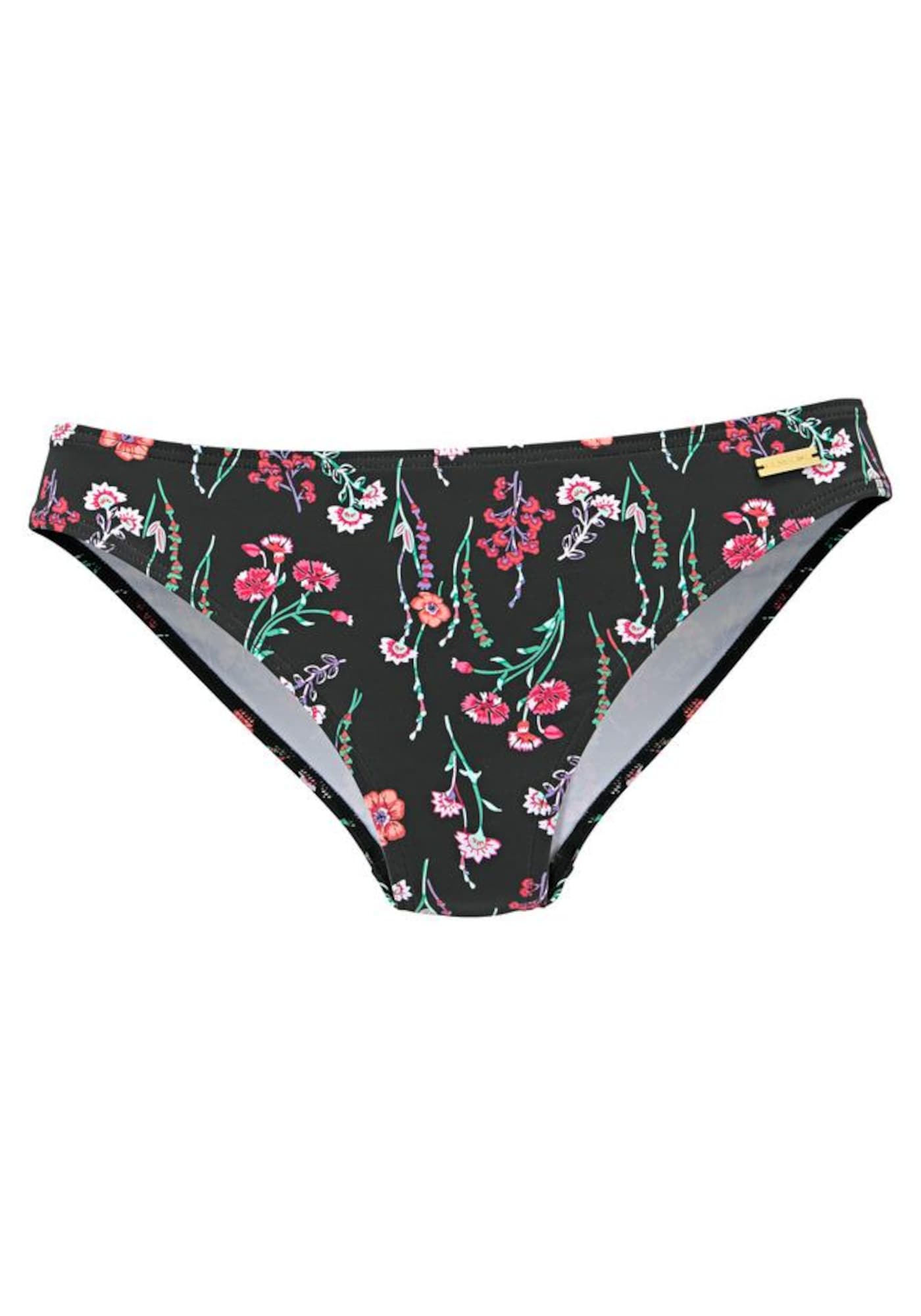 LASCANA Bikini hlačke 'Bloom'  mešane barve / črna