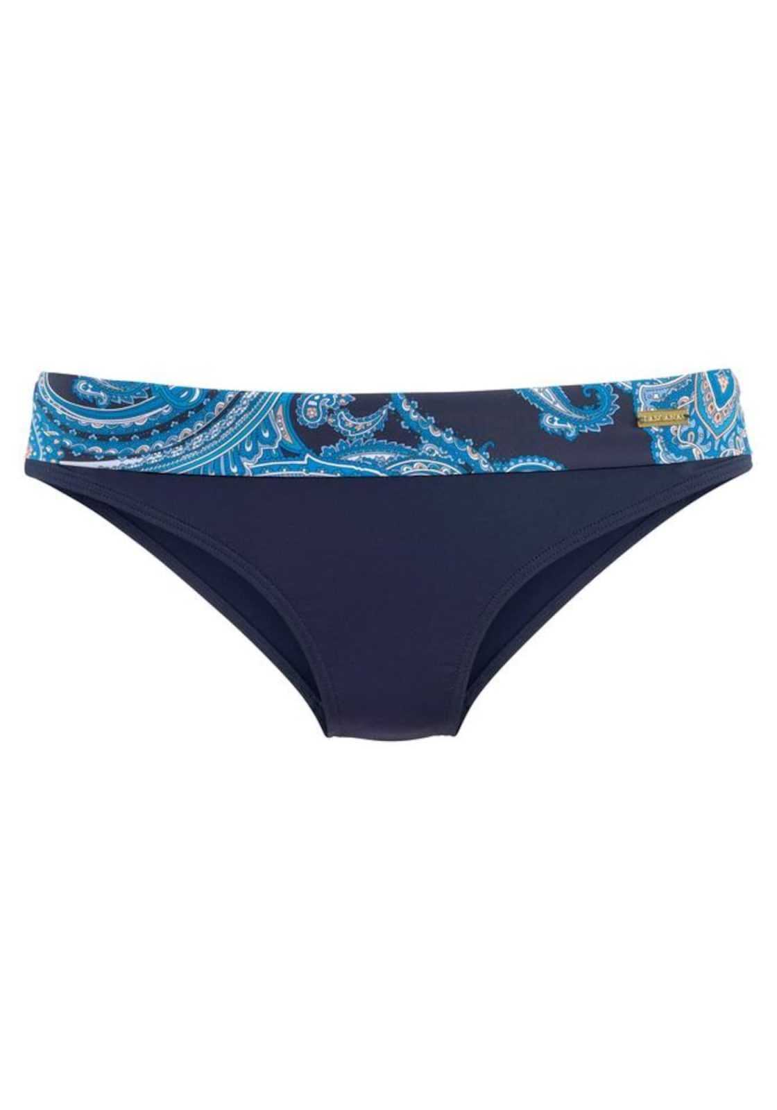 LASCANA Bikini hlačke 'Boho'  mornarska / nebeško modra