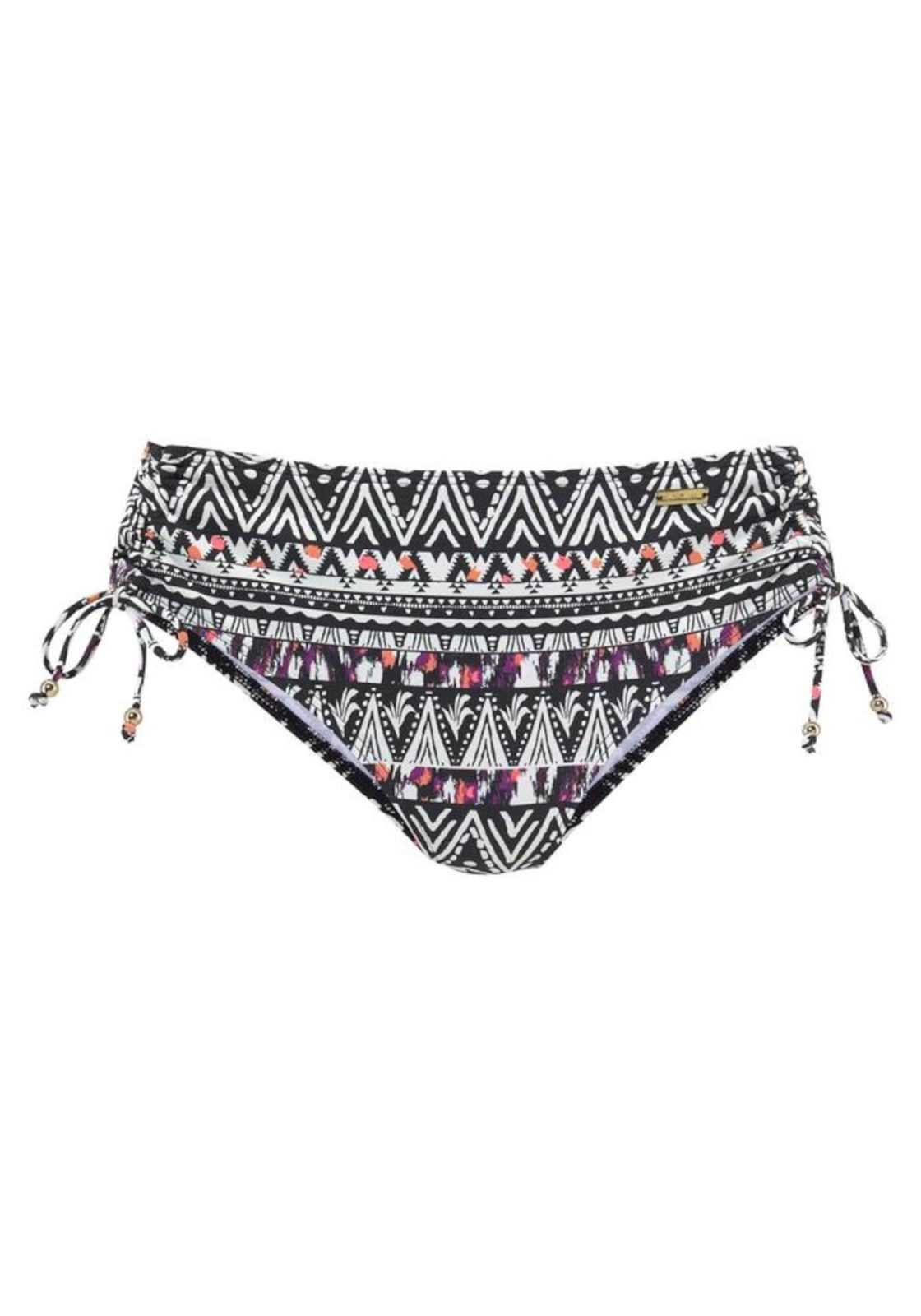LASCANA Bikini hlačke 'Gathere'  mešane barve / črna