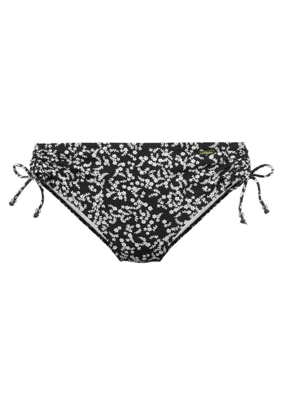 LASCANA Bikini hlačke 'Meadow'  črna