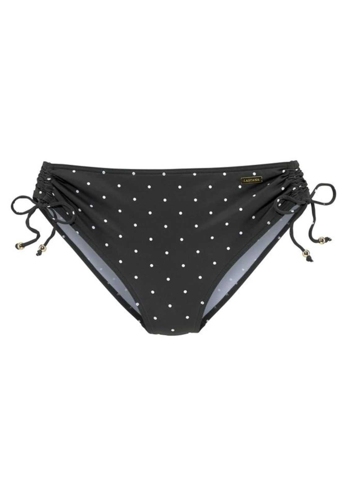 LASCANA Bikini hlačke 'Sparkel'  črna