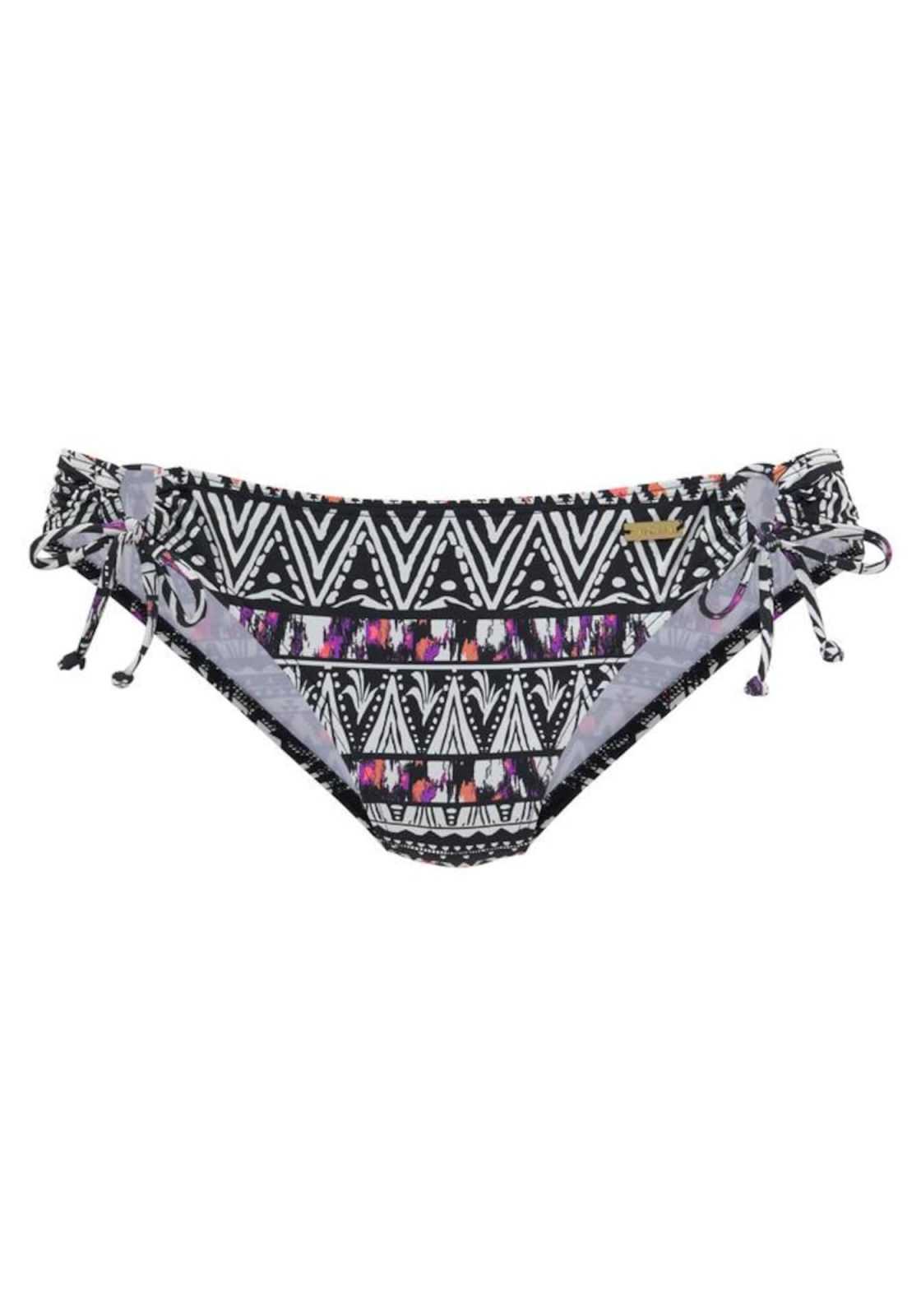 LASCANA Bikini hlačke  mešane barve / črna
