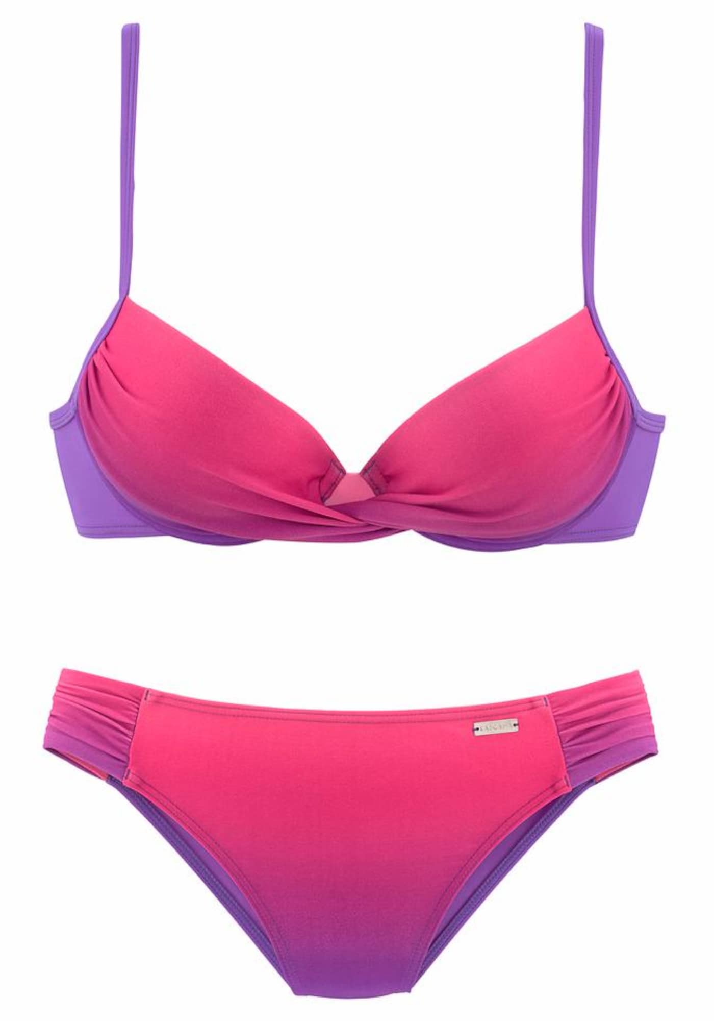 LASCANA Bikini  neonsko lila / neonsko roza