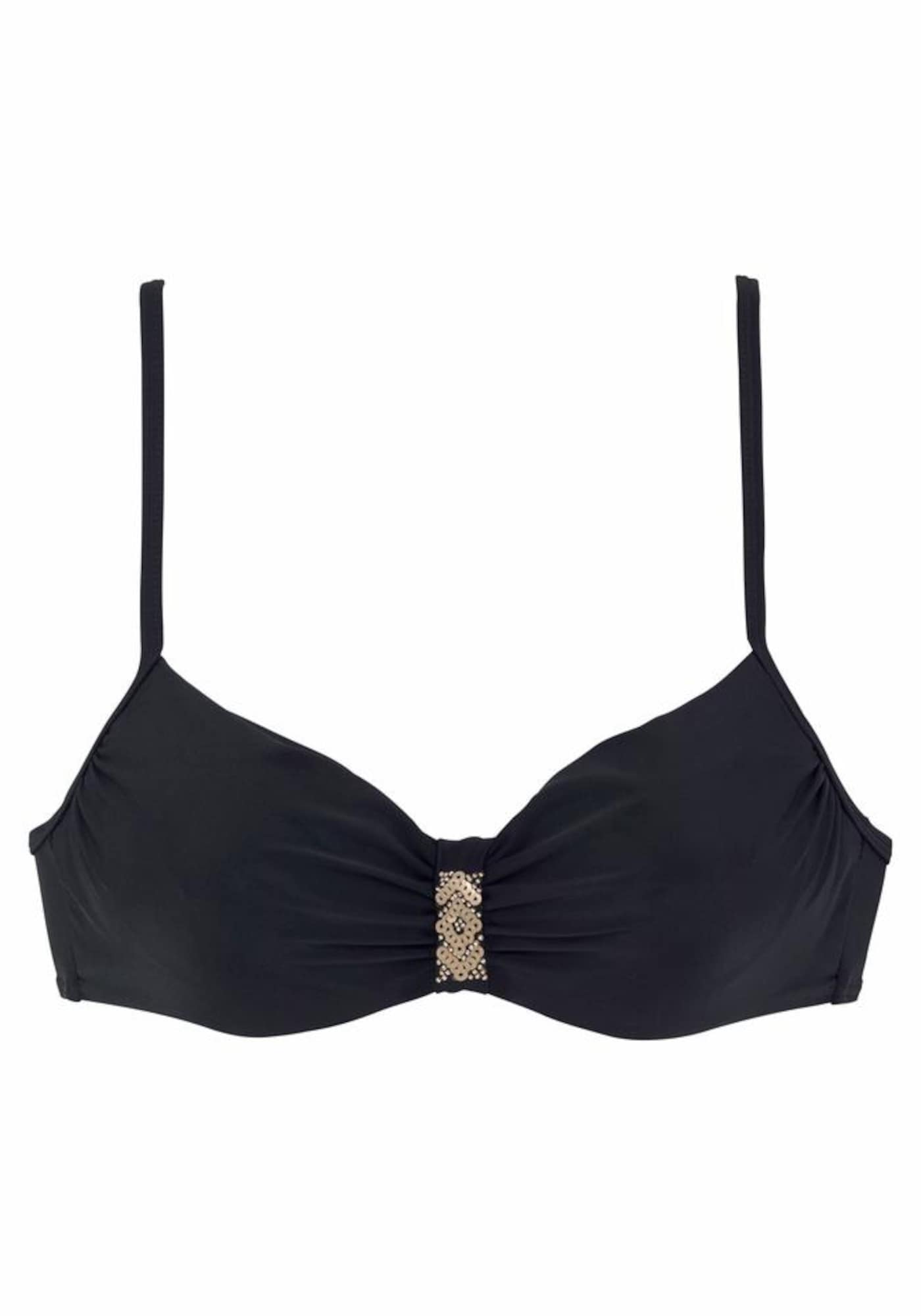 LASCANA Bikini zgornji del 'Ella'  črna
