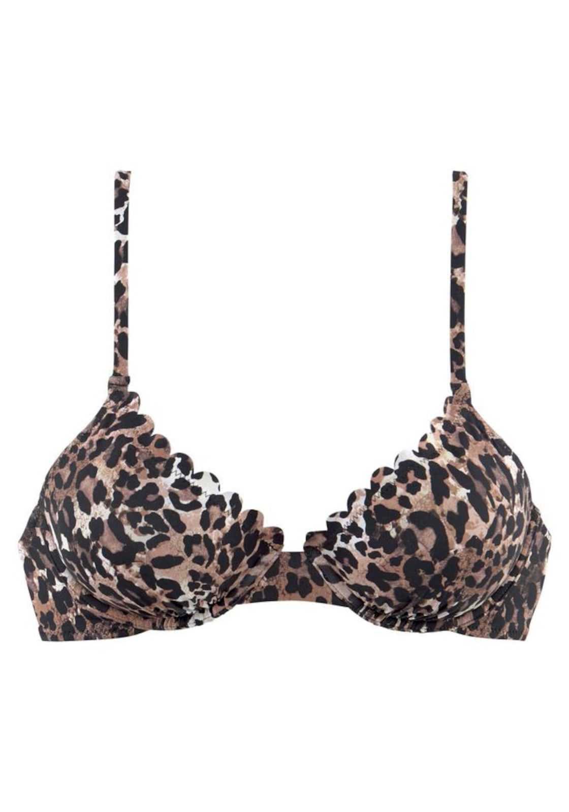 LASCANA Bikini zgornji del 'Lexa'  rjava / črna