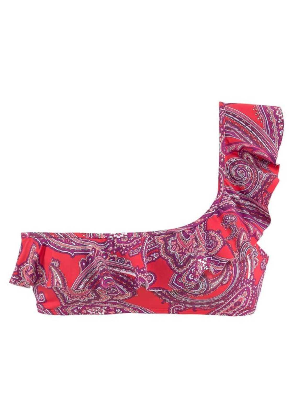 LASCANA Bikini zgornji del  lila / roza / rdeča
