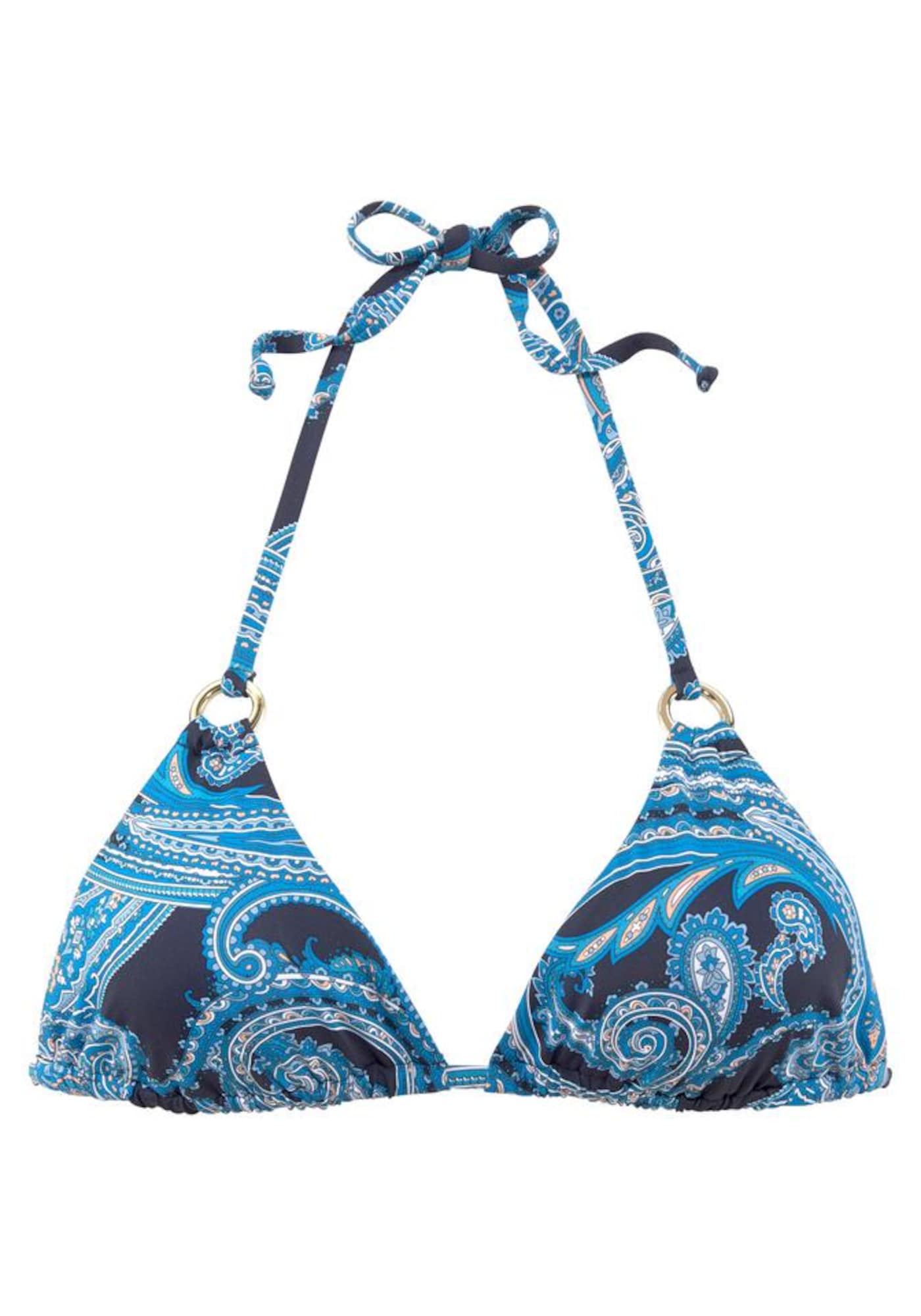 LASCANA Bikini zgornji del  modra / mornarska / svetlo modra