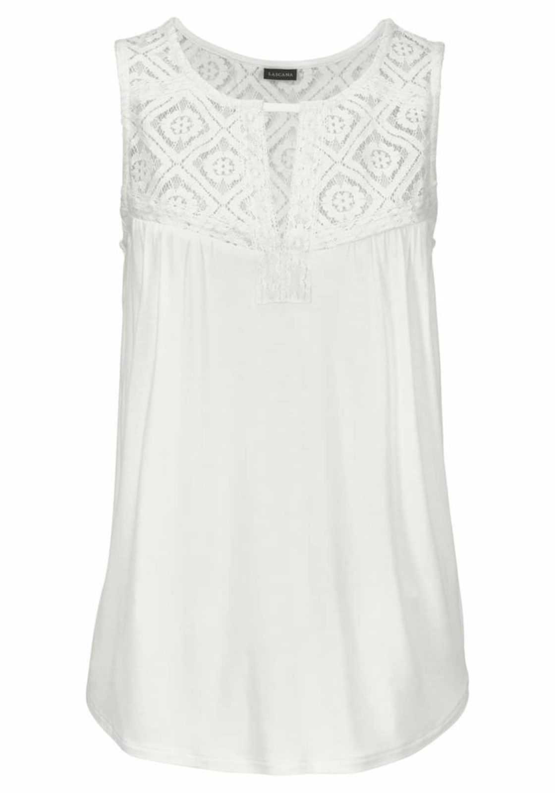 LASCANA Bluza  off-bela