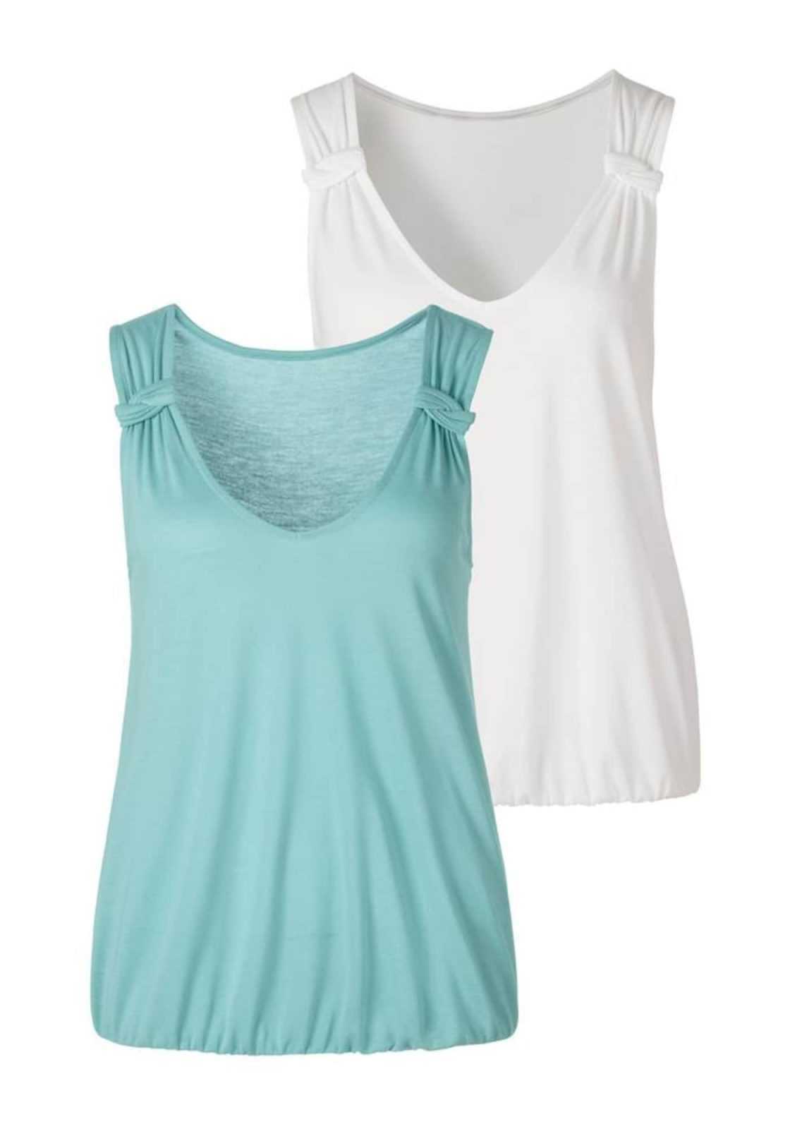 LASCANA Top  azur / bela