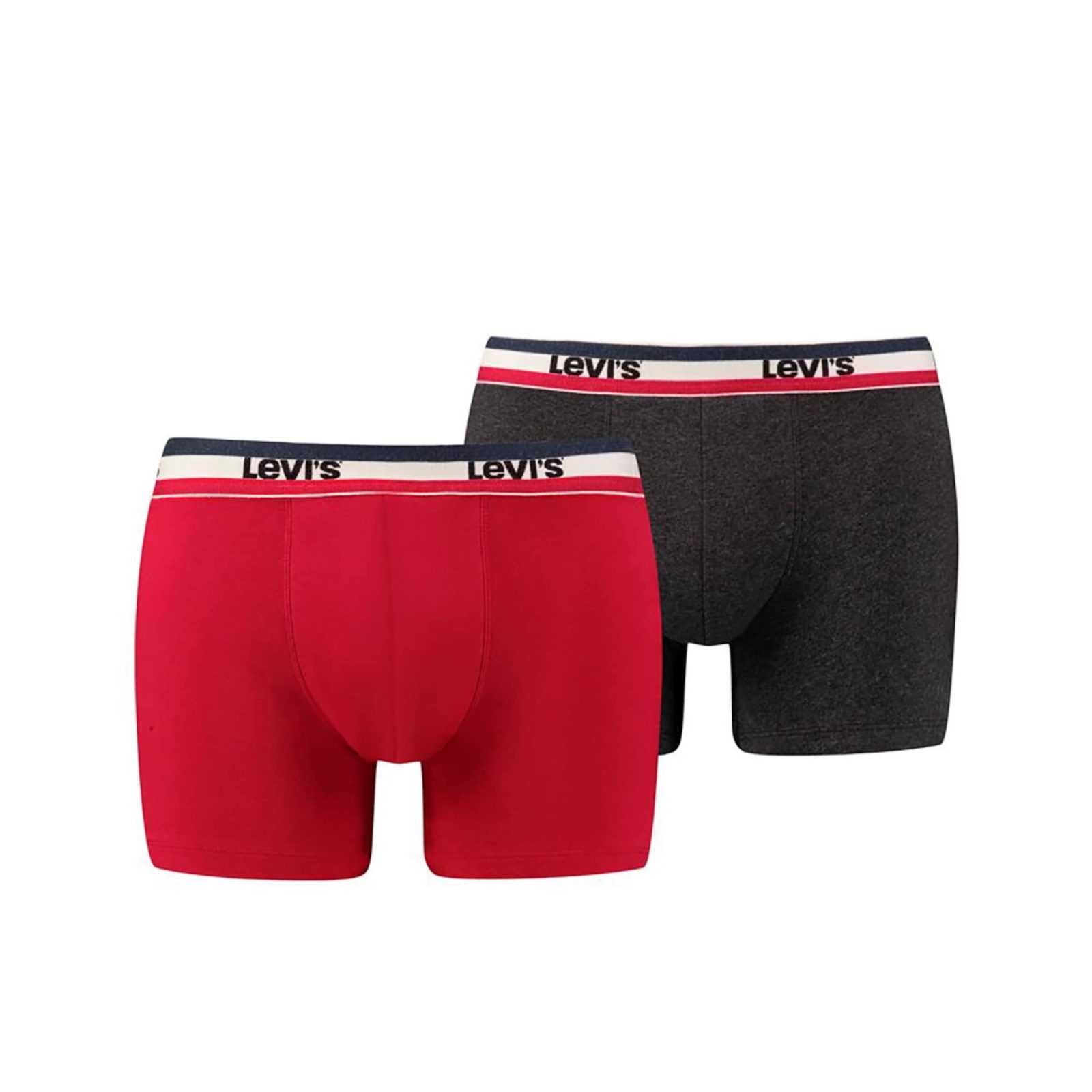 LEVI'S Boksarice  antracit / rdeča / bela