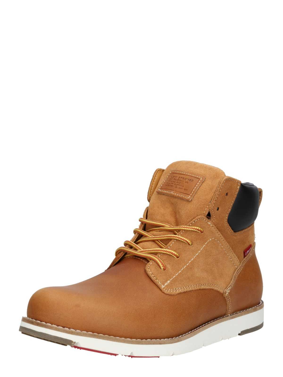 LEVI'S Gležnarji z vezalkami 'Jax Plus'  temno modra / konjak