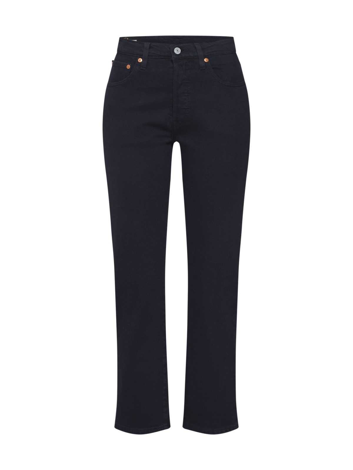 LEVI'S Kavbojke '501® CROP'  črna