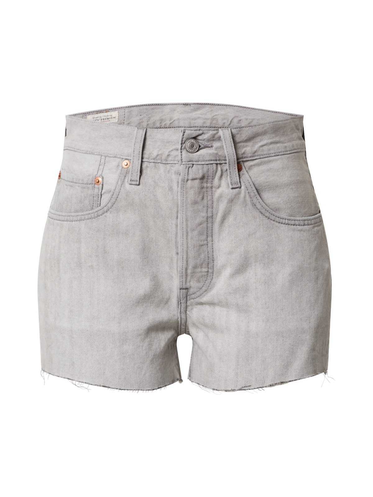 LEVI'S Kavbojke '501® HIGH RISE SHORT'  siv denim