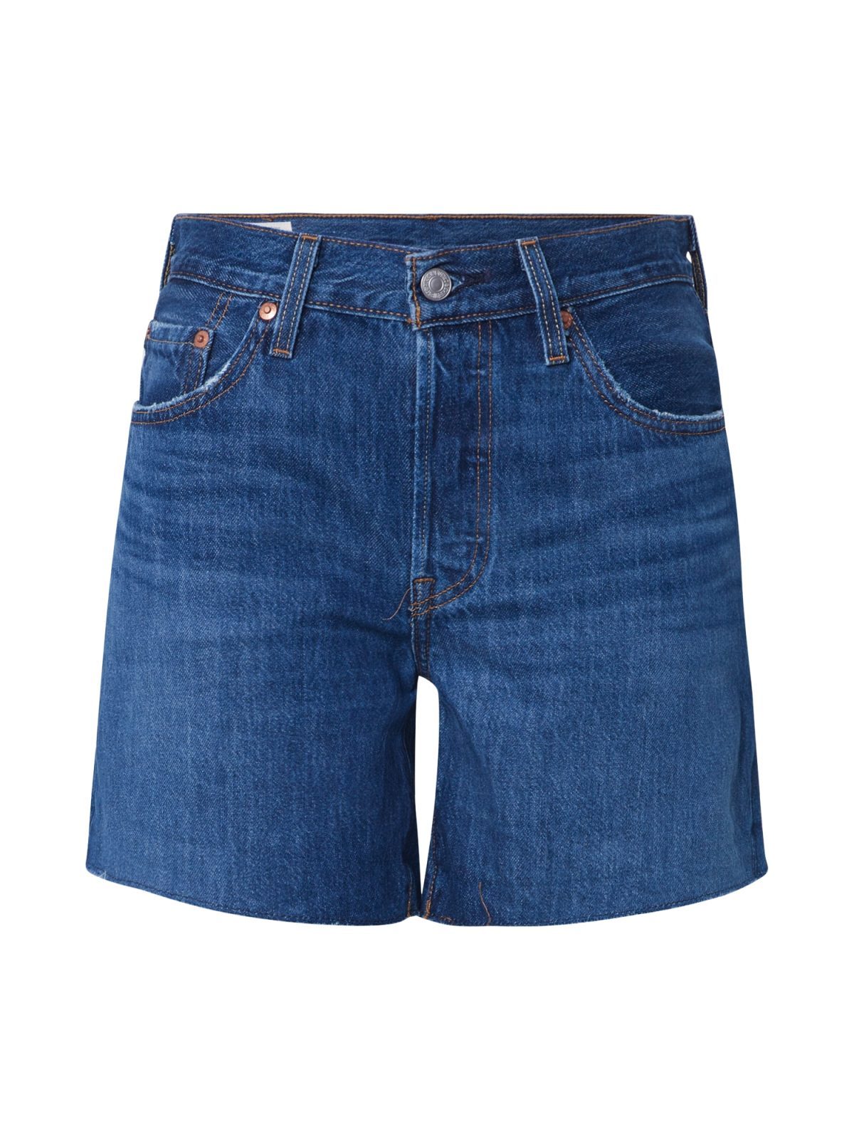 LEVI'S Kavbojke '501® SHORT LONG'  moder denim / rjava
