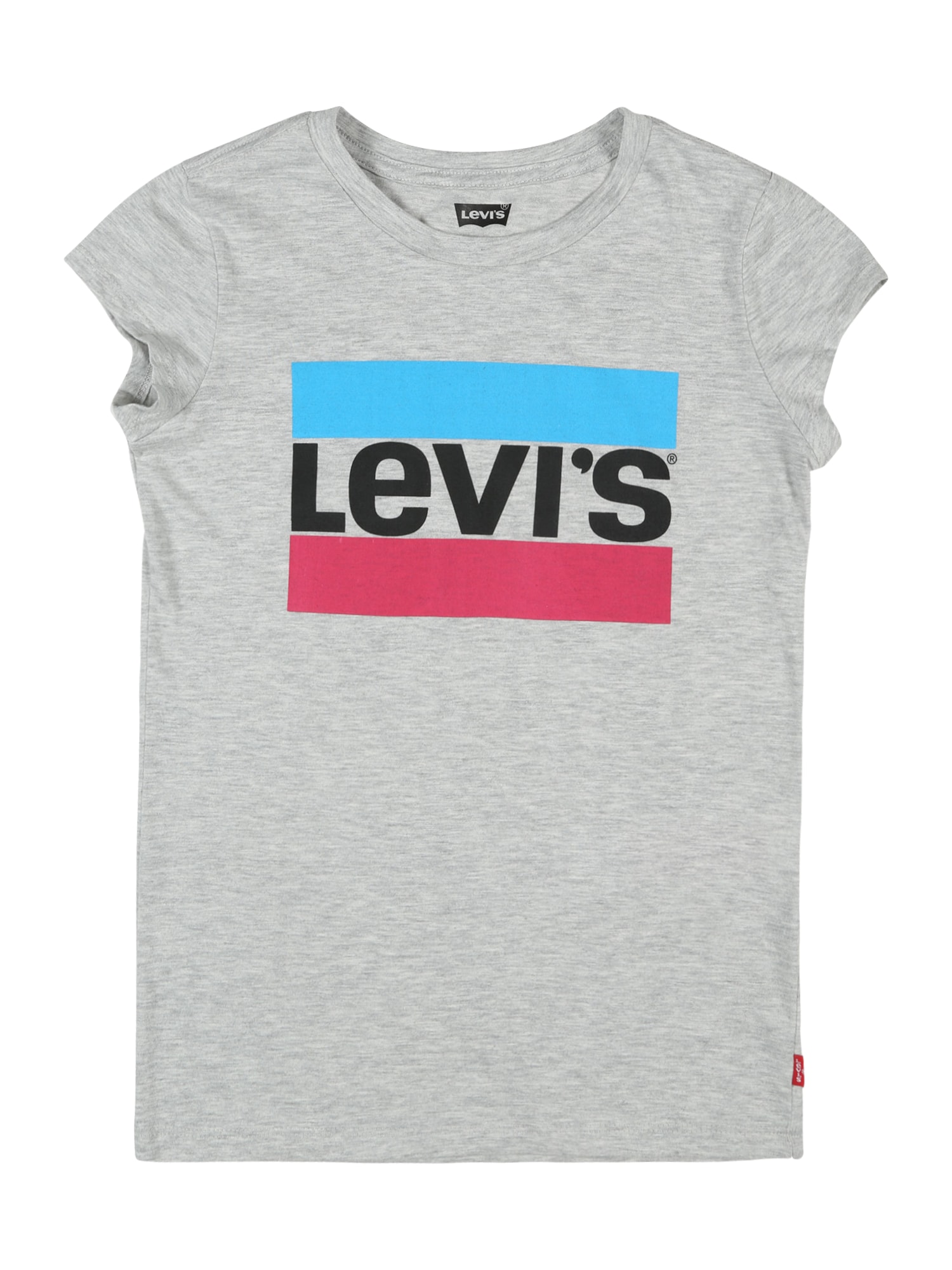LEVI'S Majica  modra / pegasto siva / rdeča / črna