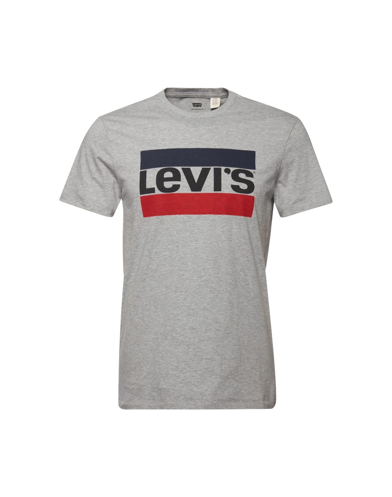 LEVI'S Majica  modra / pegasto siva / rdeča