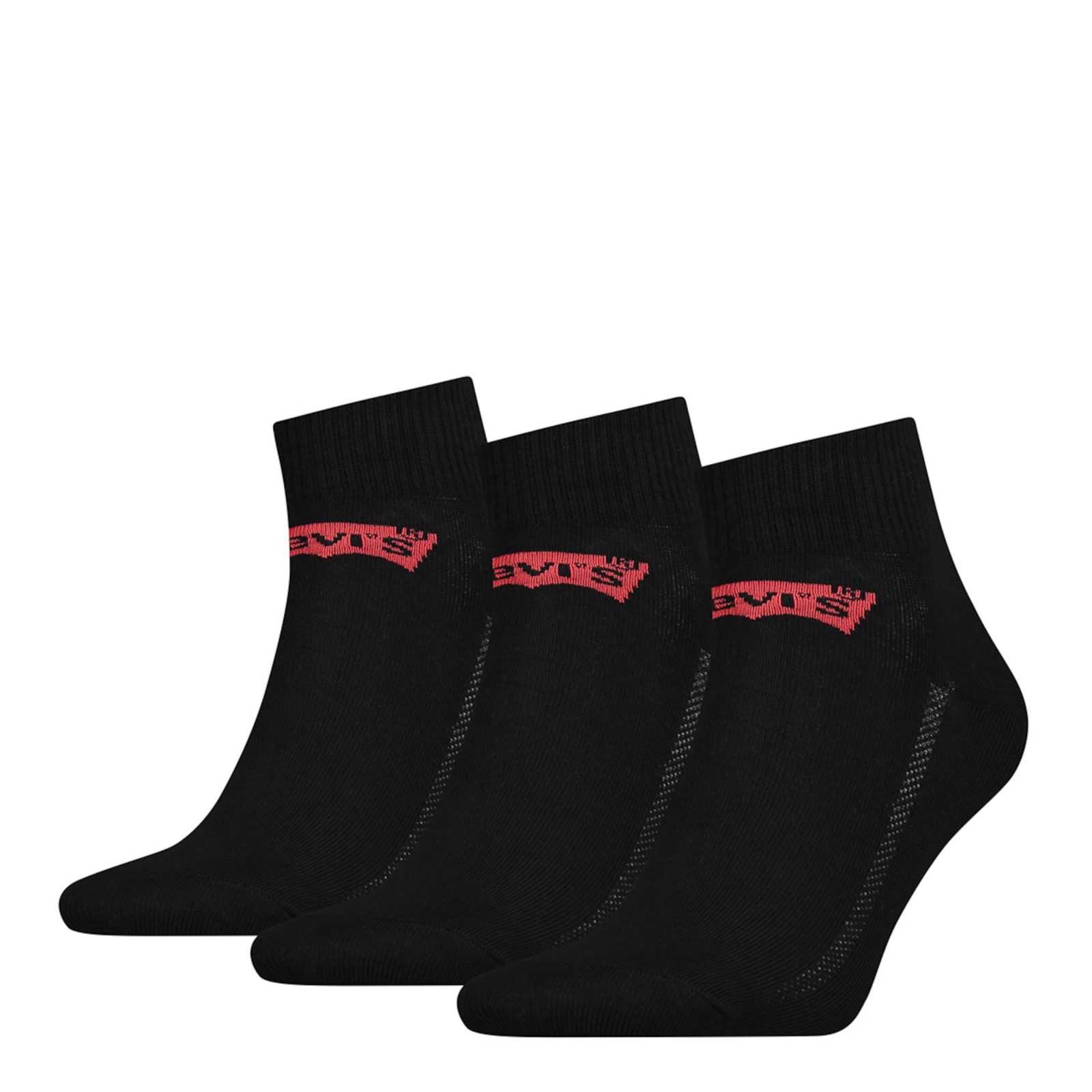 LEVI'S Nogavice  rdeča / črna