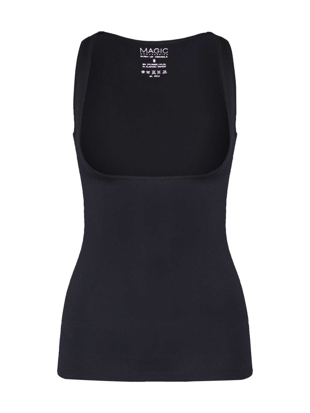 MAGIC Bodyfashion Top za oblikovanje 'Push Up Camisole'  črna