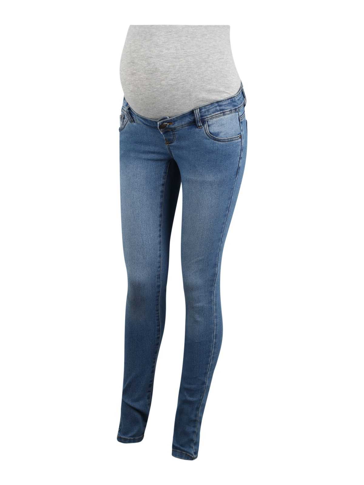 MAMALICIOUS Kavbojke 'Ono'  moder denim / pegasto siva