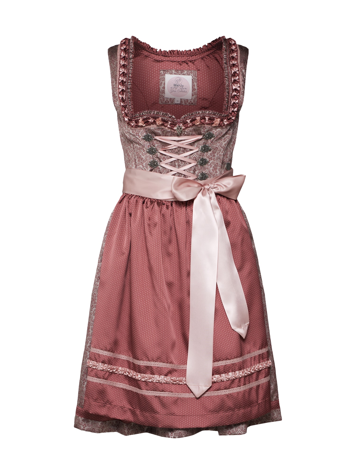 MARJO Dirndl 'Nola 58'  siva / mauve / roza