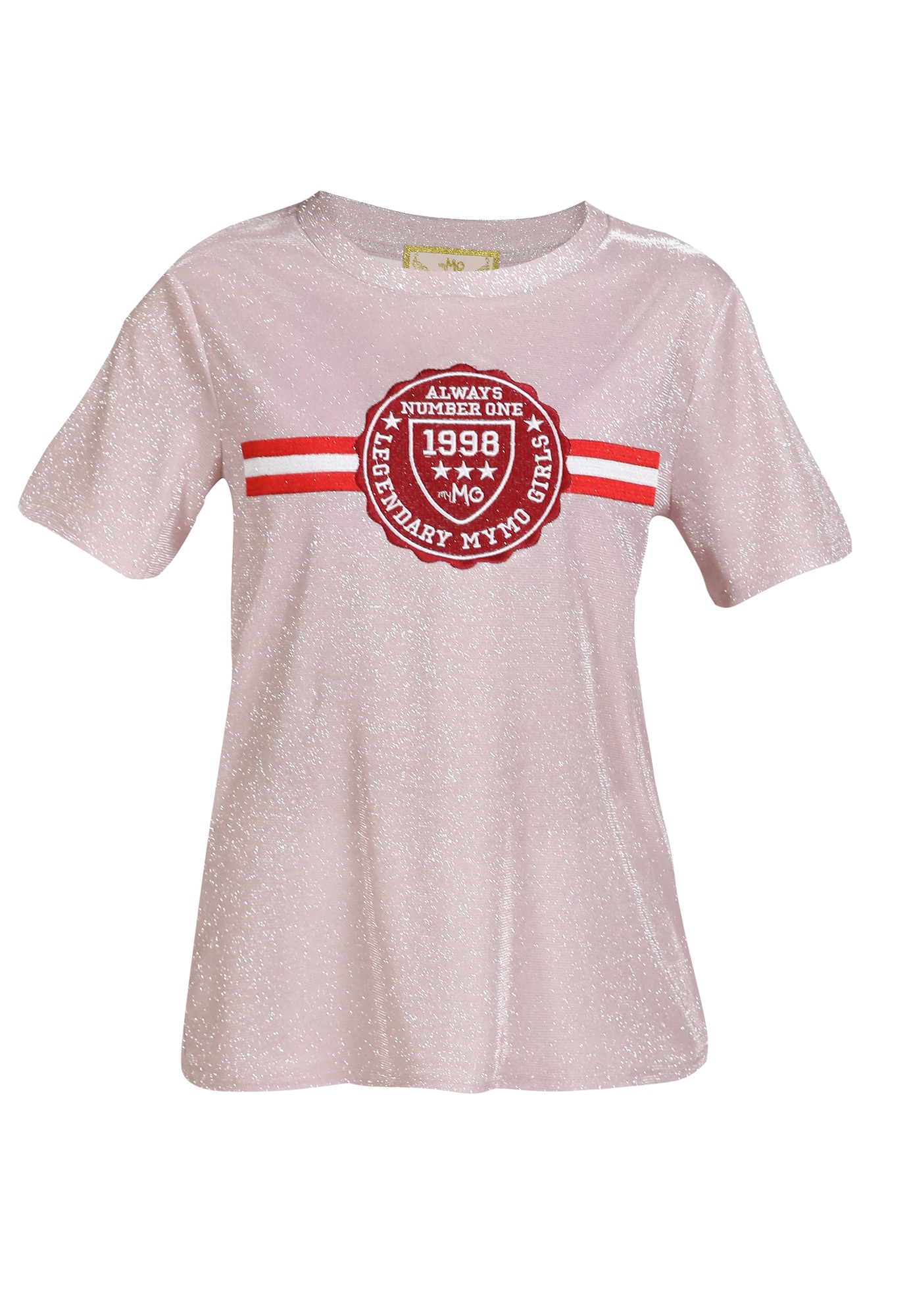 MYMO Majica  rosé / rdeča / bela